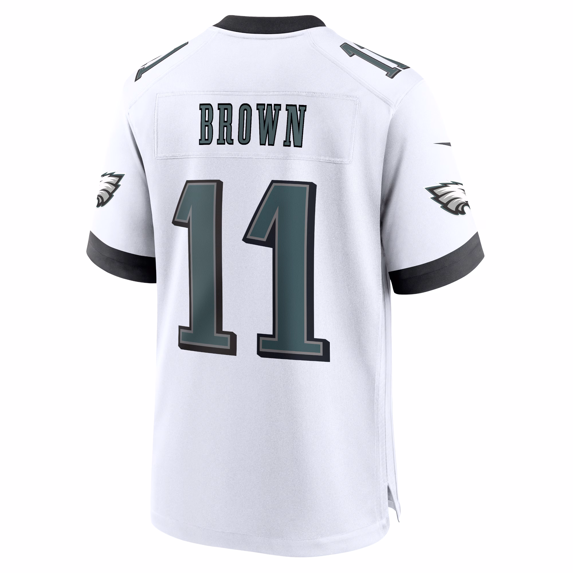 A.J. Brown Philadelphia Eagles #11 White Game Jersey - White 1