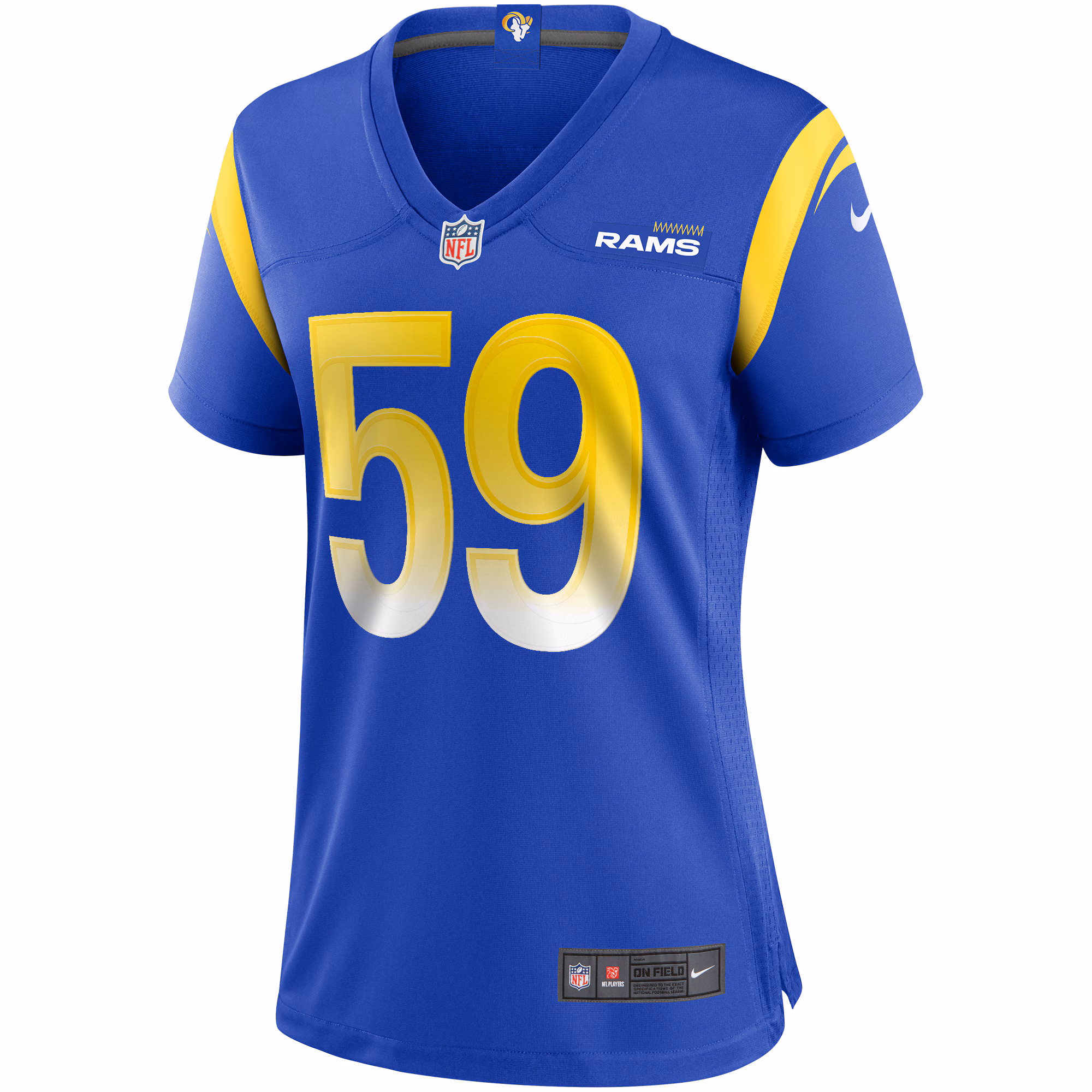 London Fletcher Los Angeles Rams Women's Game Retired Player Jersey - Royal