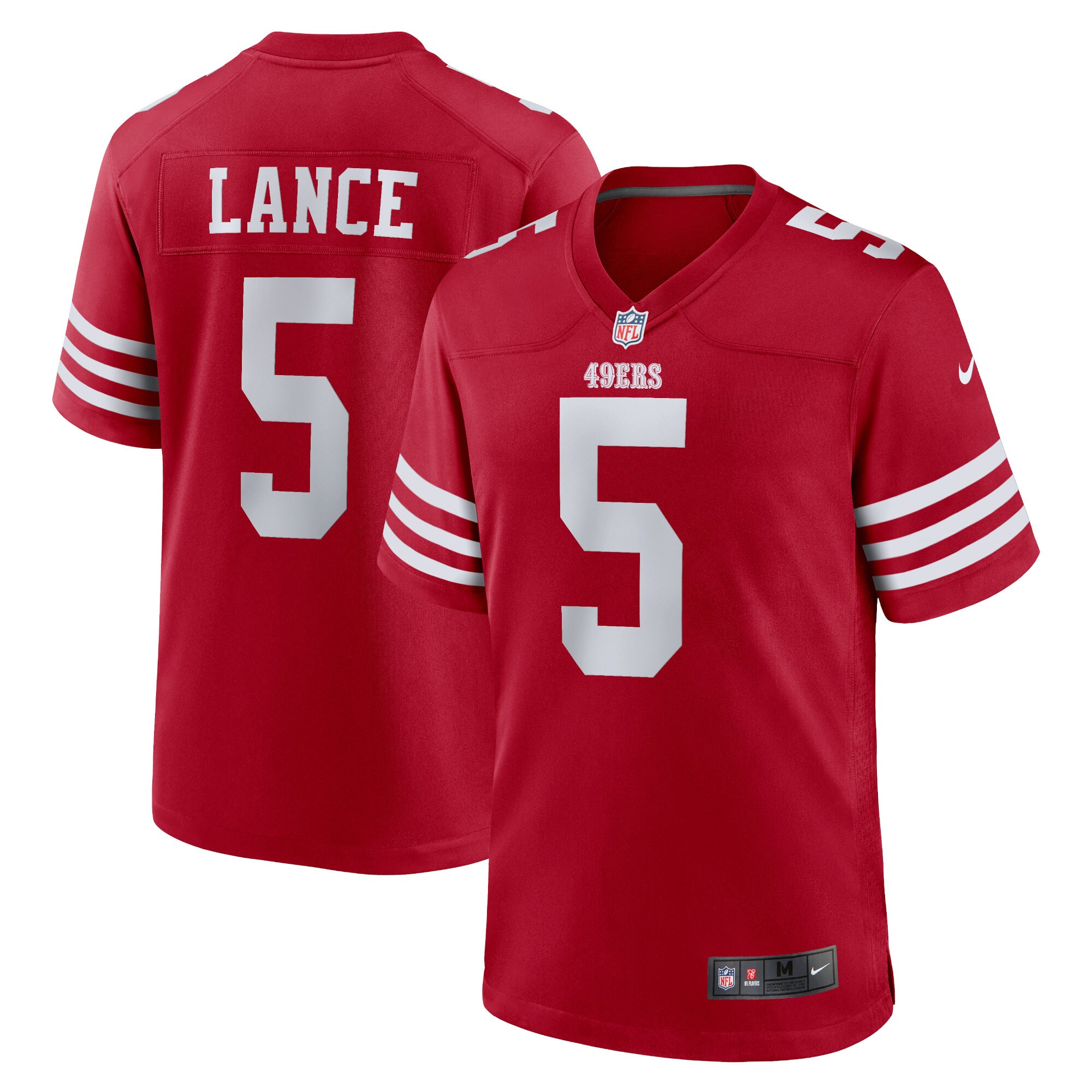 Trey Lance San Francisco 49ers  Team Game Jersey - Scarlet