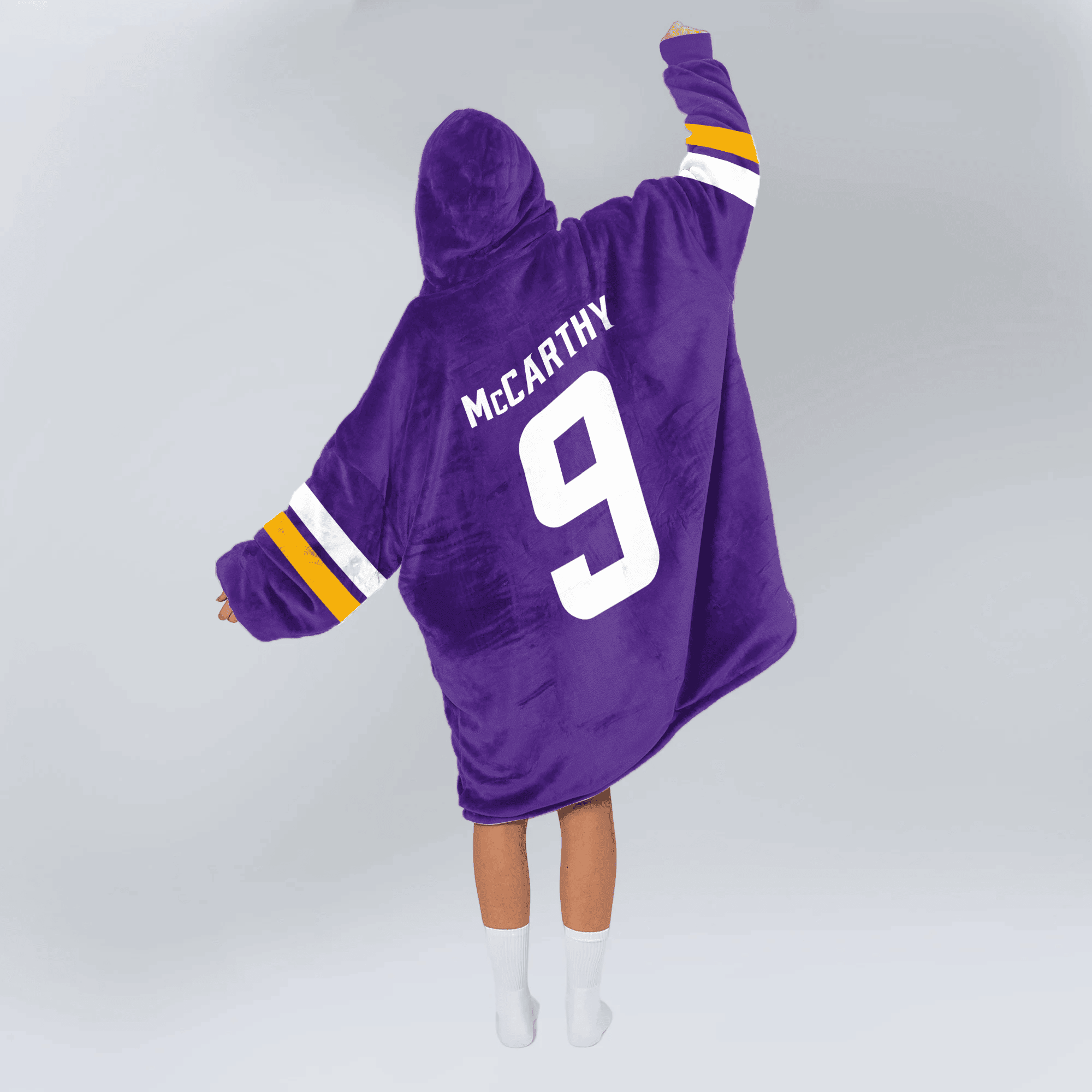 Adult Captain 9 Minnesota Football Unisex Blanket Hoodie