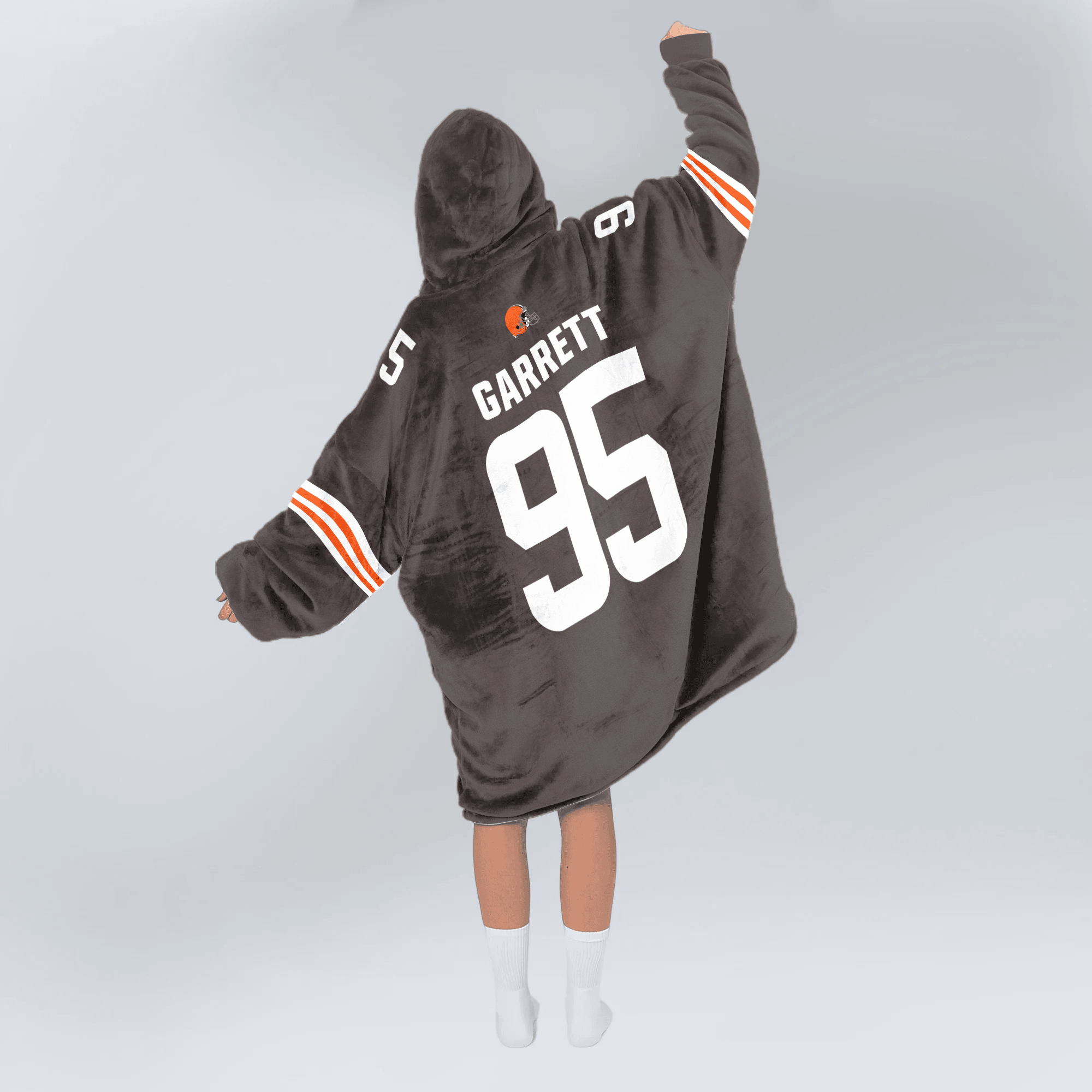 Adult M.G 95 Captain Cleveland Football Unisex Blanket Hoodie