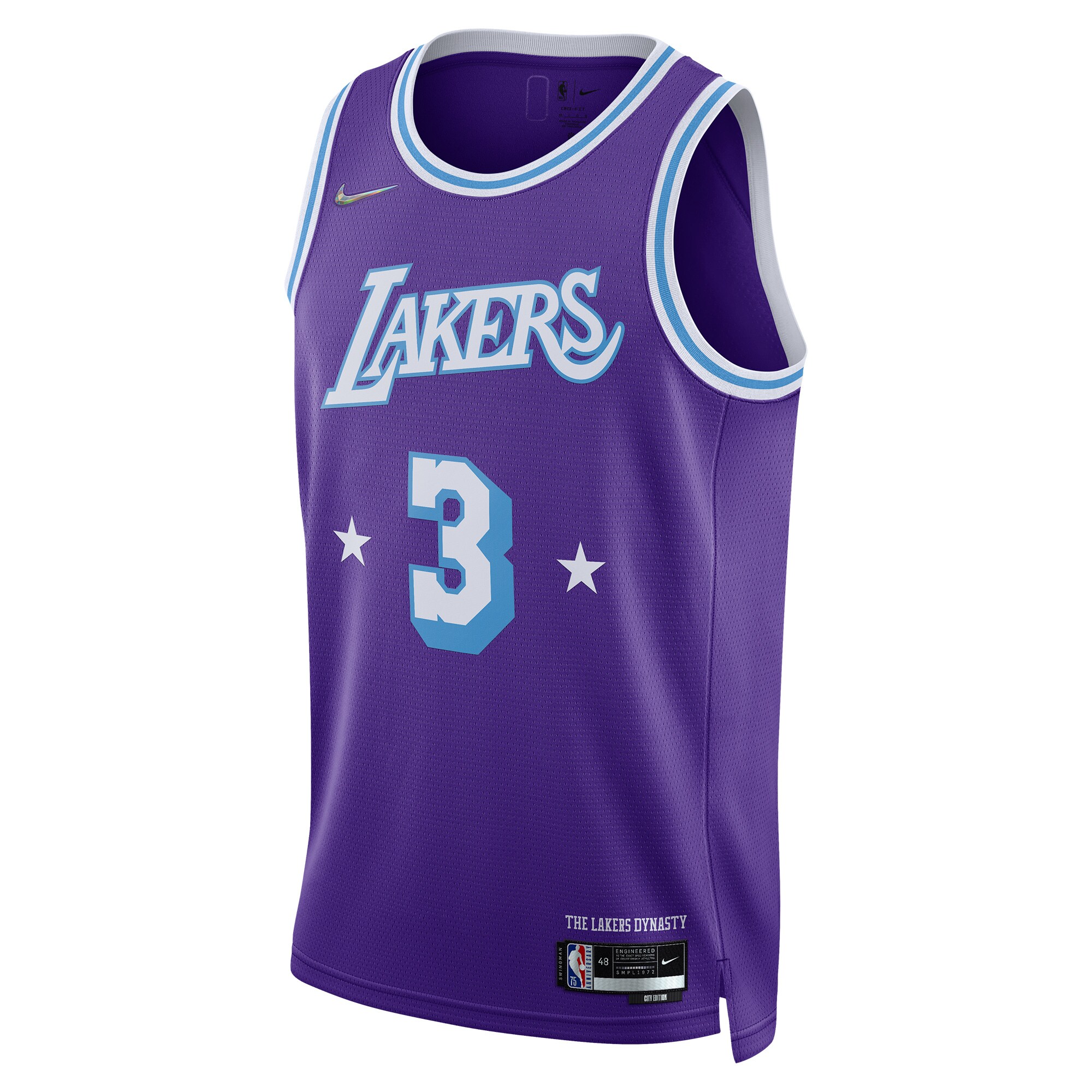 Anthony Davis Los Angeles Lakers 2021/22 Swingman Jersey - City Edition - Purple