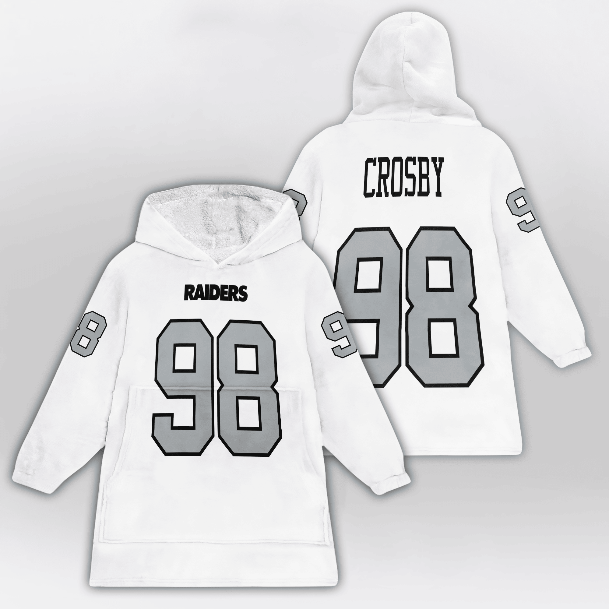 Adult M.C 98 Las Vegas Football Unisex Blanket Hoodie