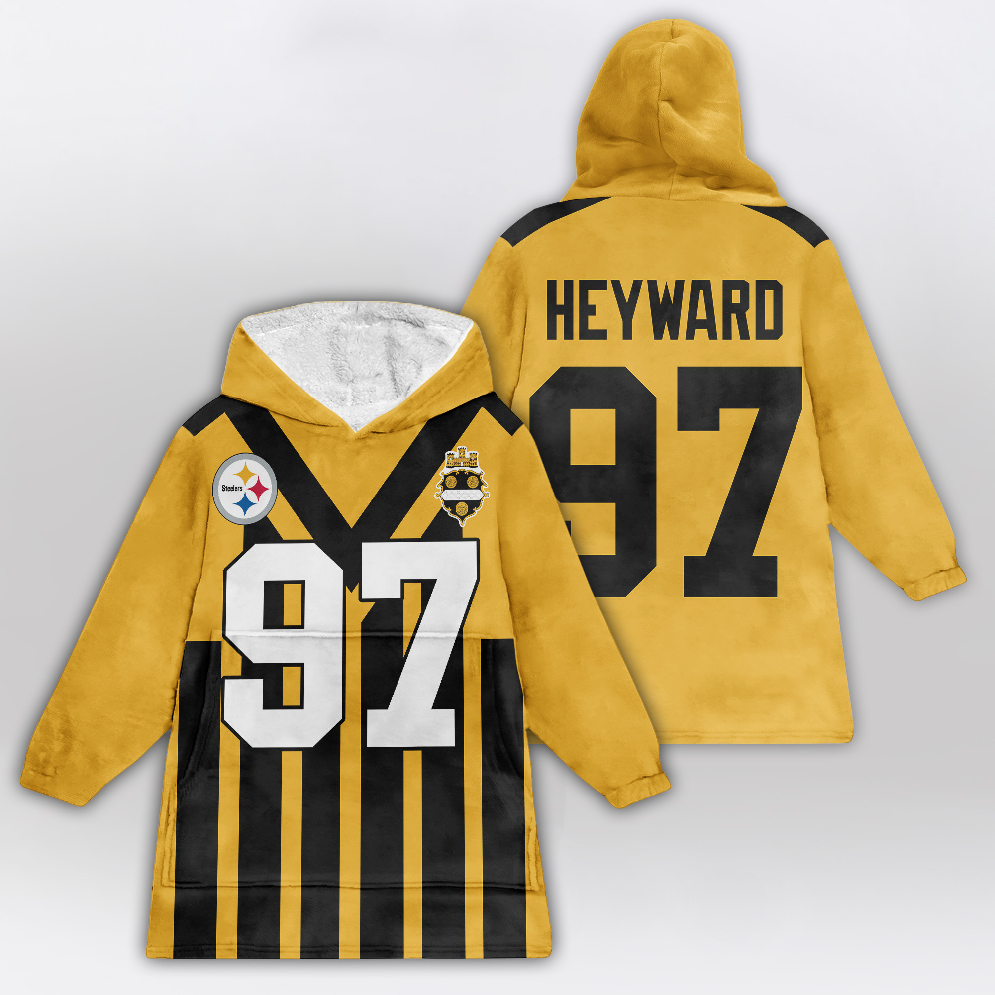 Kid 97 Pittsburgh Football Unisex Blanket Hoodie