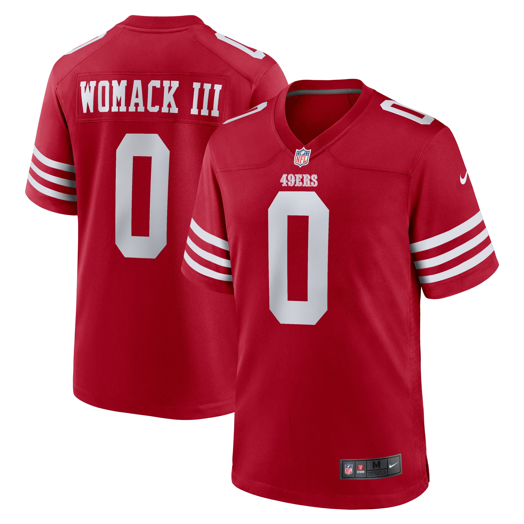 Samuel Womack III San Francisco 49ers  Game Jersey -  Scarlet