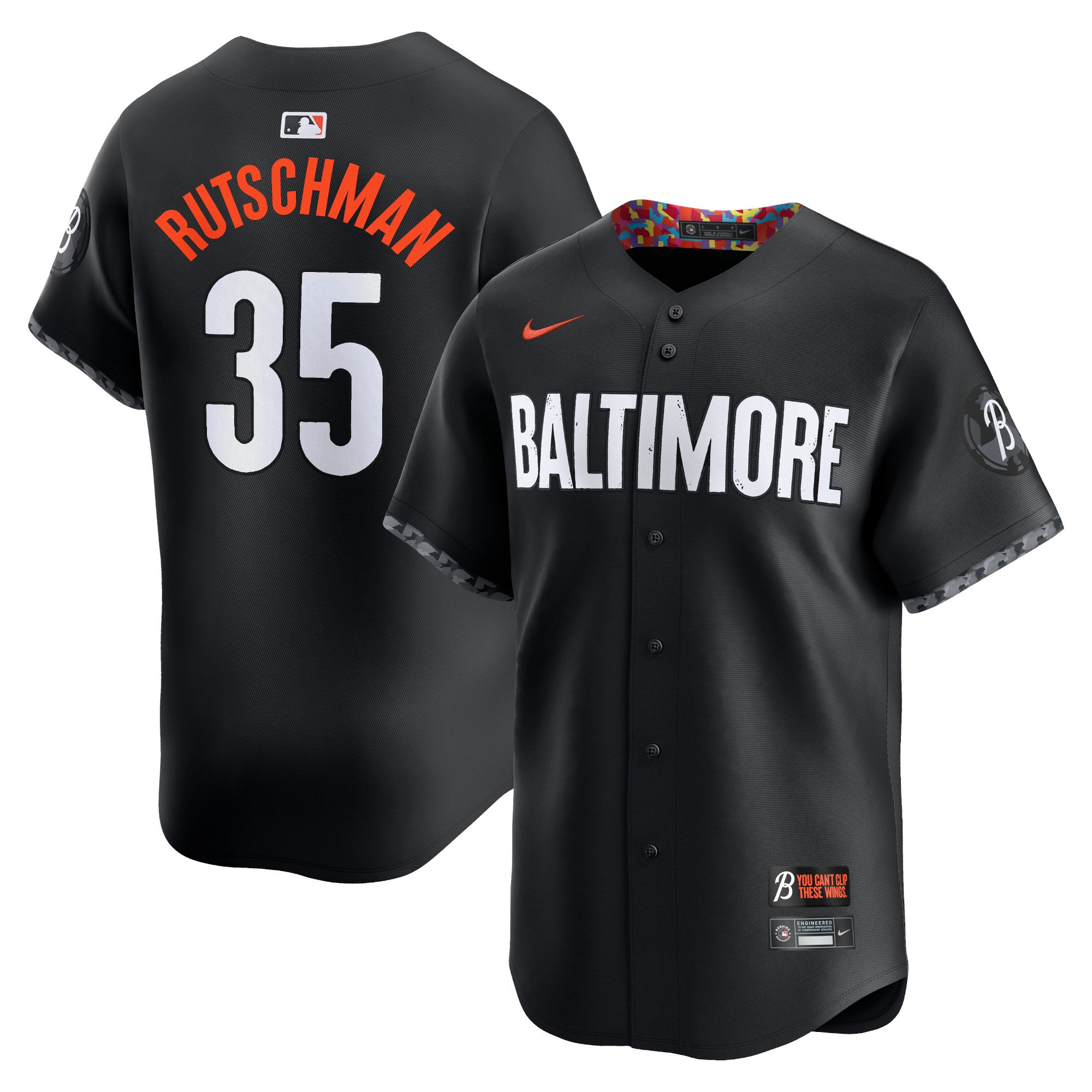Men's Baltimore Orioles Adley Rutschman  Black City Connect Limited Player Jersey