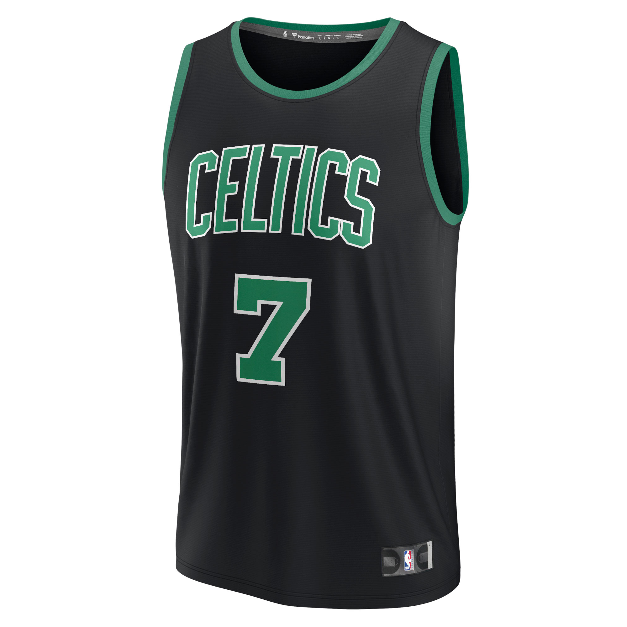 Jaylen Brown Boston Celtics  Fast Break Replica Player Jersey - Statement Edition - Black