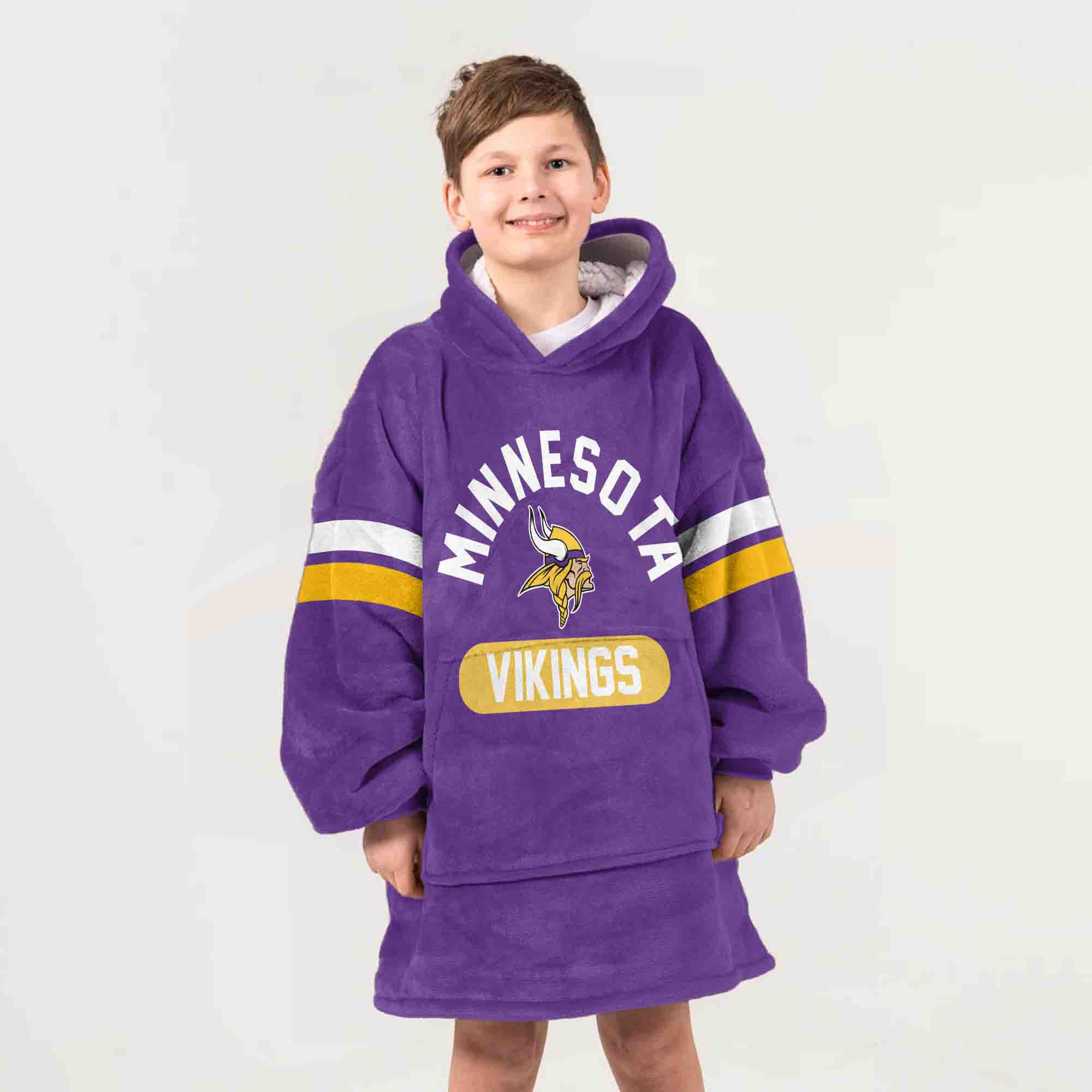Adult JJ 18 Minnesota Football Unisex Blanket Hoodie
