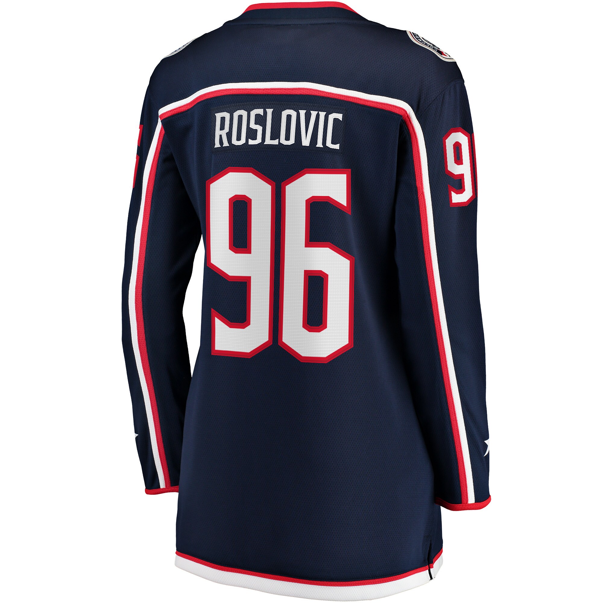 Jack Roslovic Columbus Blue Jackets Women's Home Breakaway Jersey - Navy