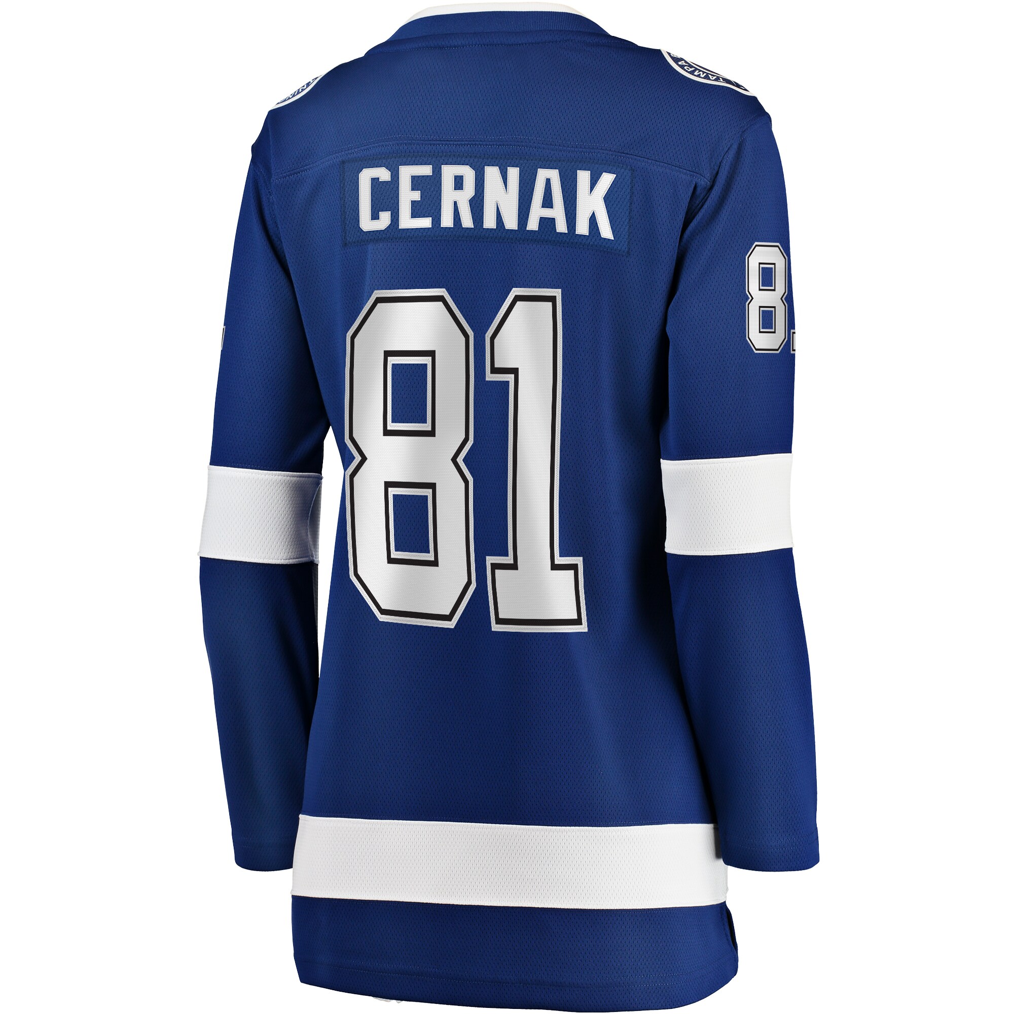 Erik Cernak Tampa Bay Lightning Women's Home Breakaway Player Jersey - Blue