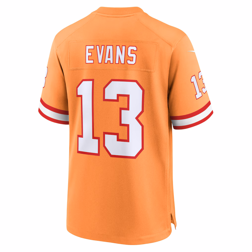 Mike Evans #13 Tampa Bay Buccaneers 50th Season Game Jersey - Creamsicle