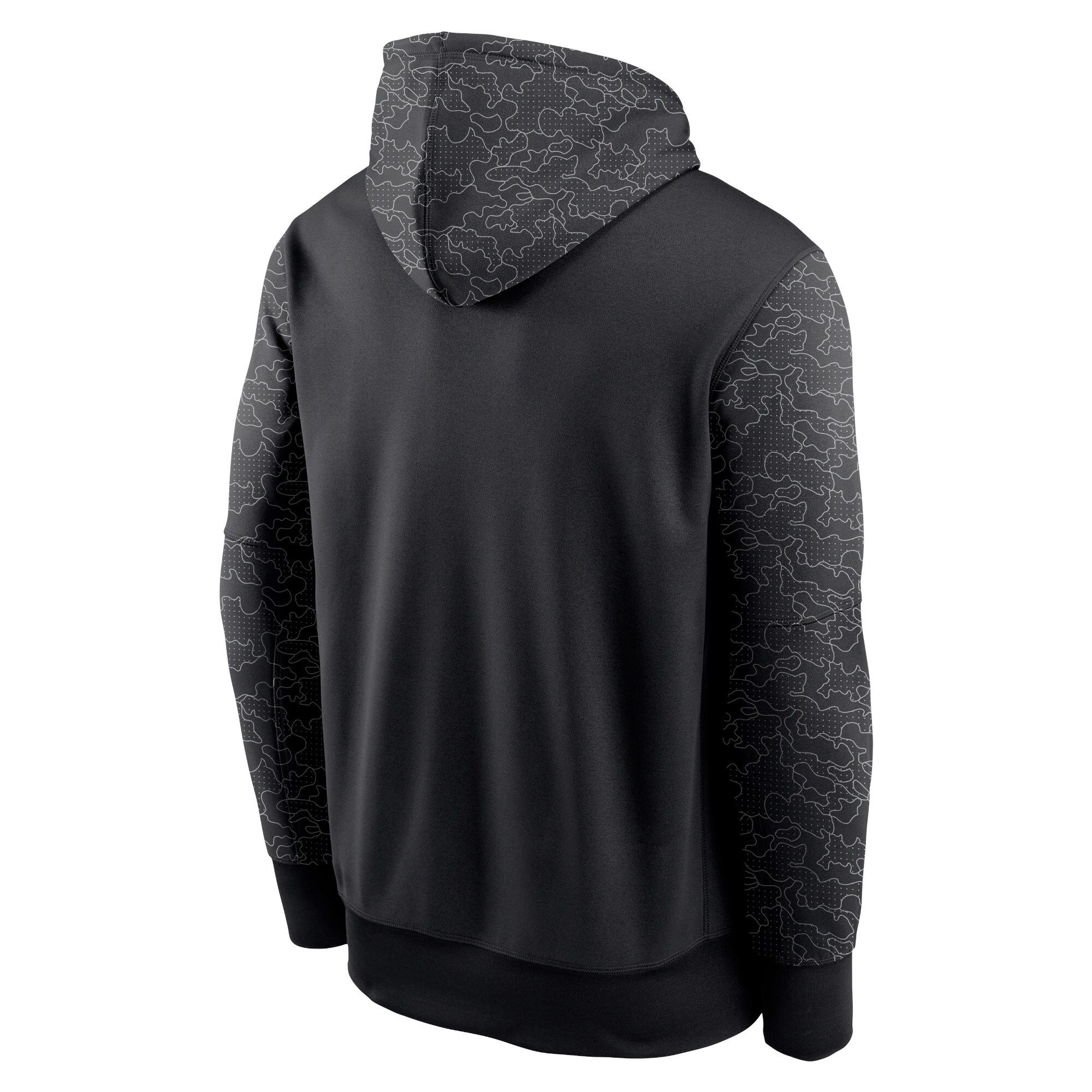 Carolina Panthers RFLCTV Chevron Pullover Hoodie - Black
