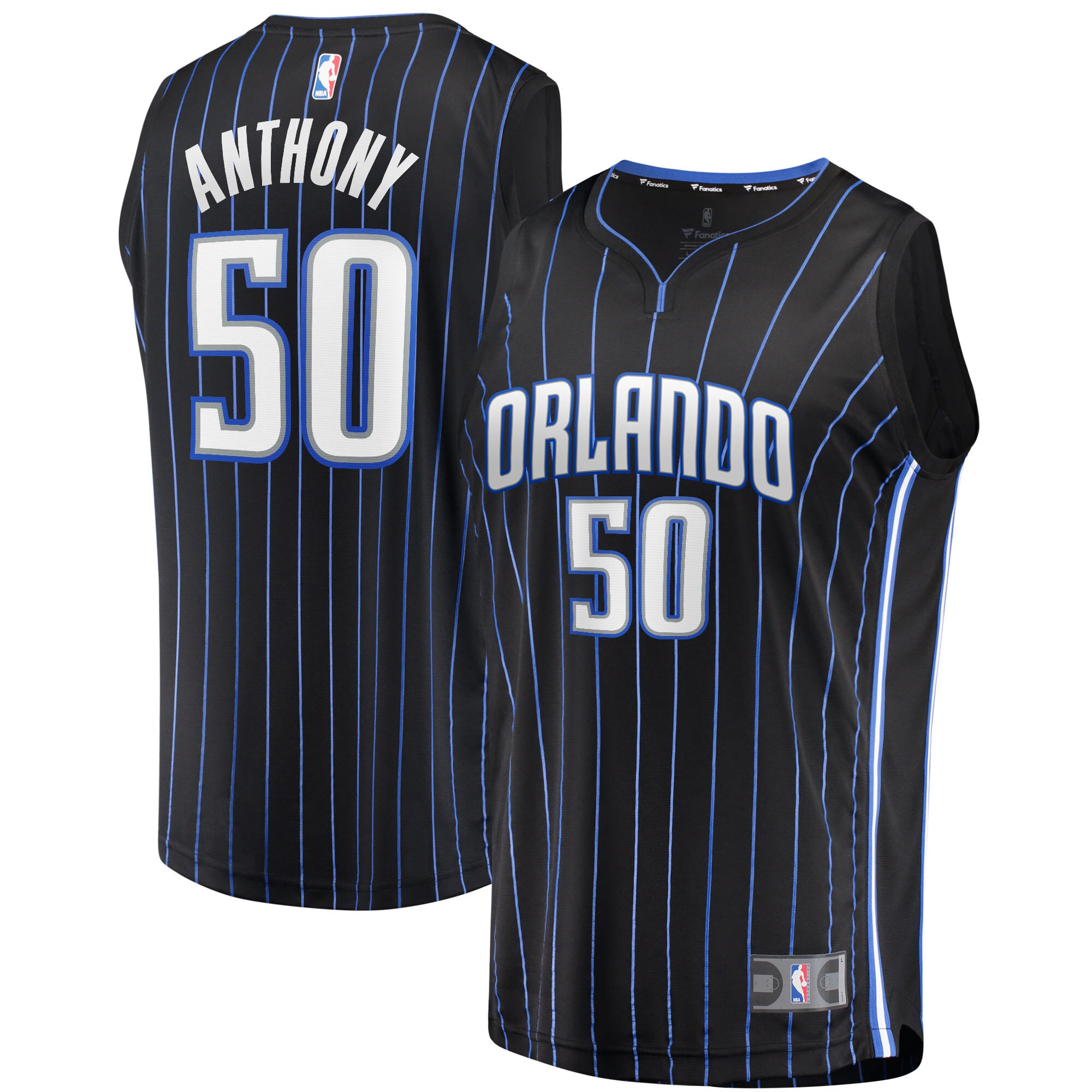 Cole Anthony Orlando Magic  2021/22 Fast Break Replica Jersey - Icon Edition - Black