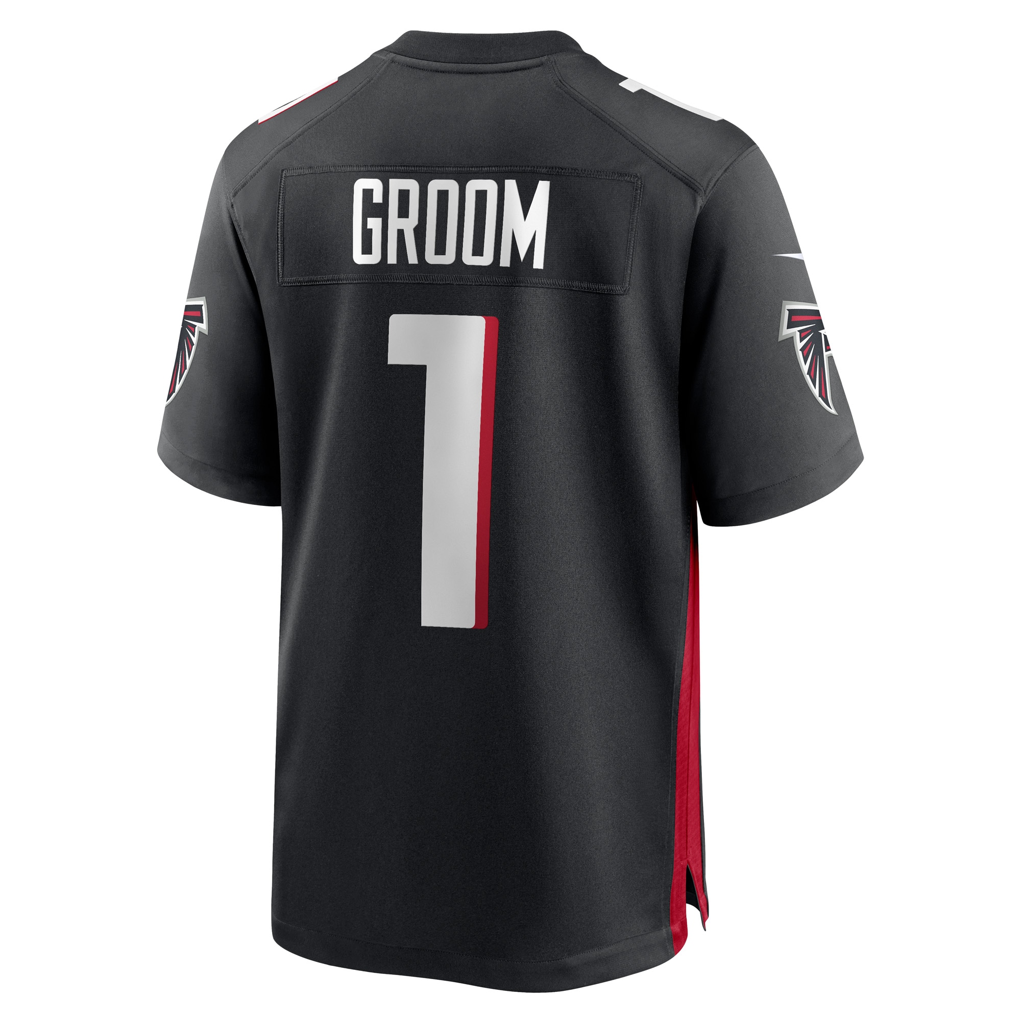 Number 1 Groom Atlanta Falcons Game Jersey - Black