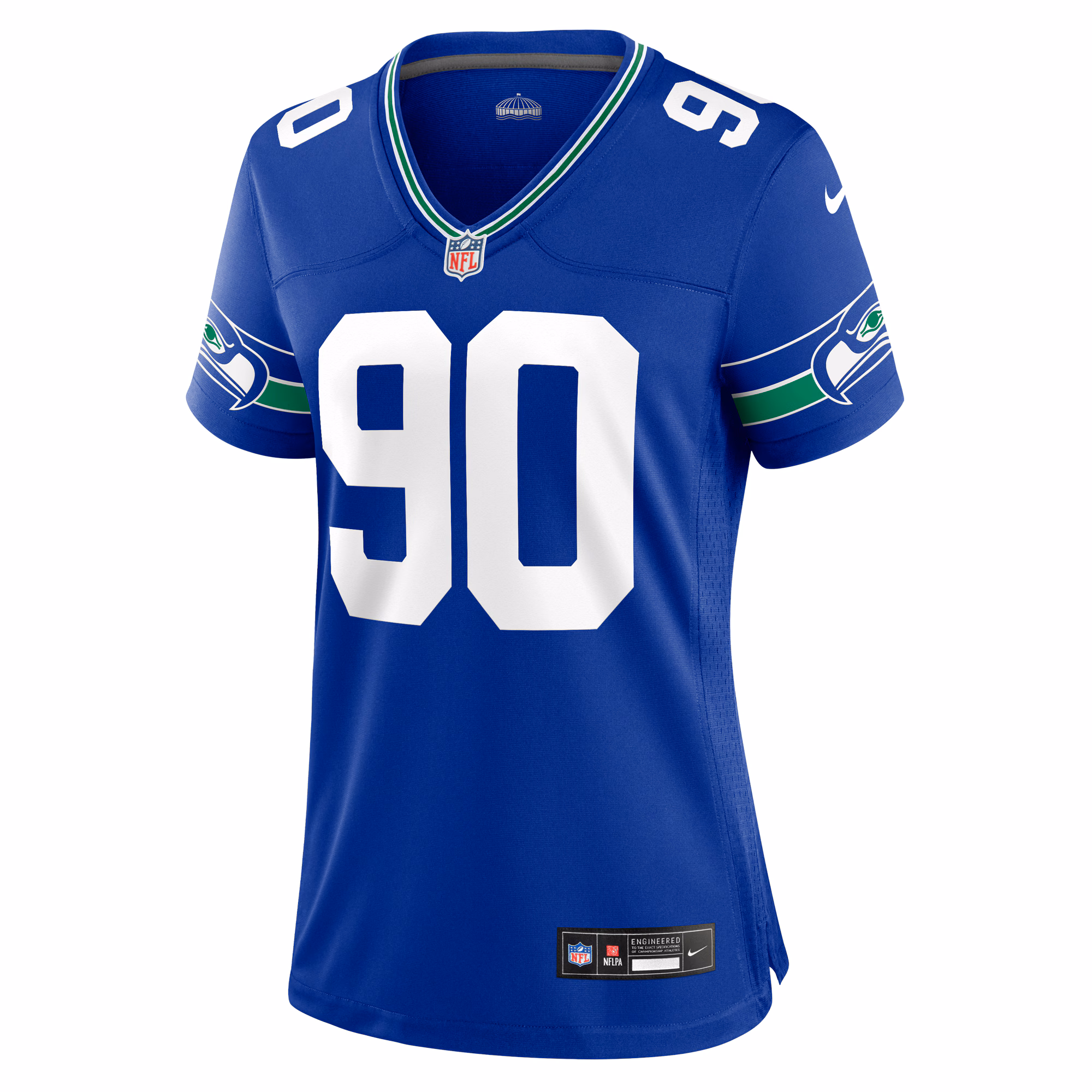 Jarran Reed Seattle Seahawks Women's Throwback Player Game Jersey - Royal