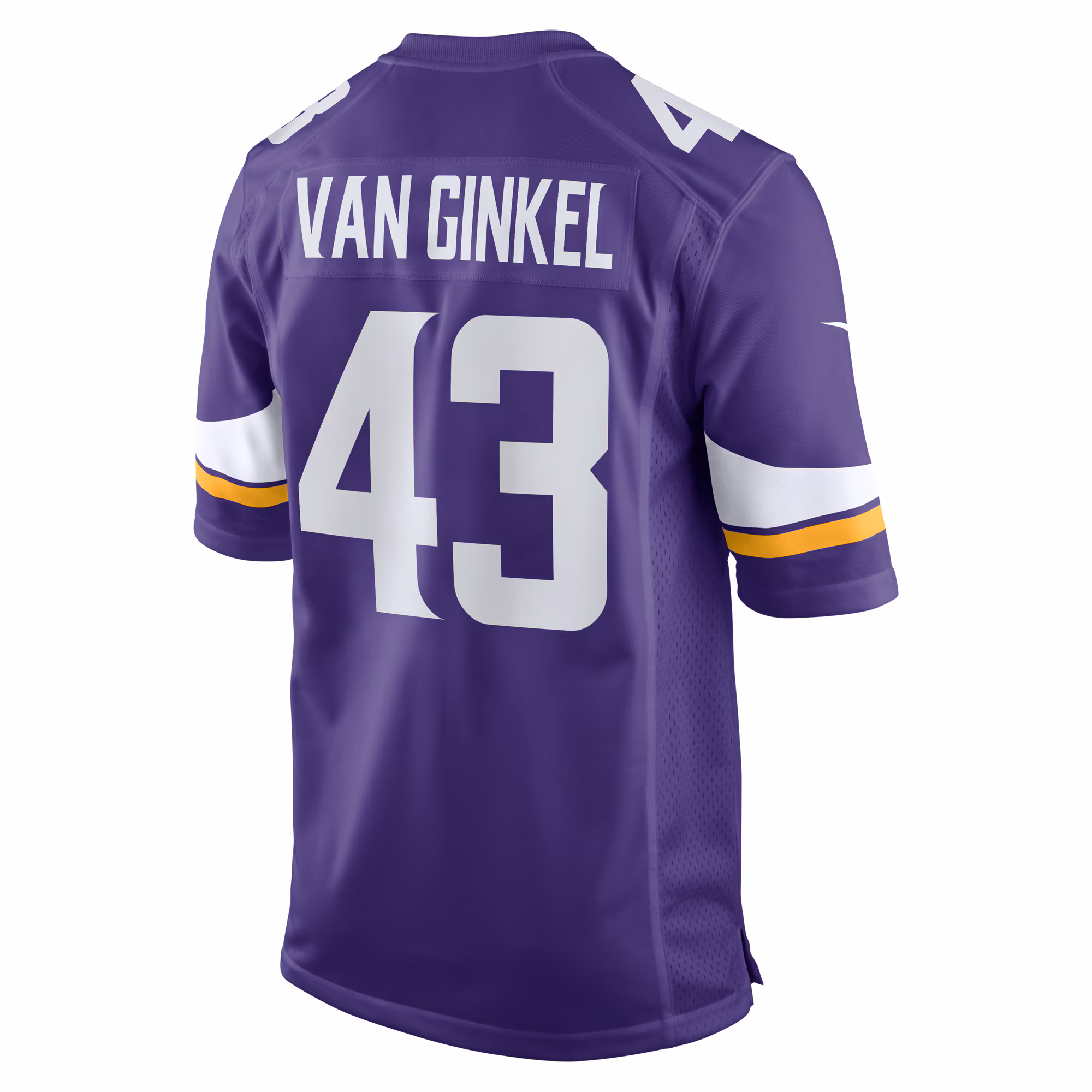 Andrew Van Ginkel Minnesota Vikings Team Game Jersey -  Purple