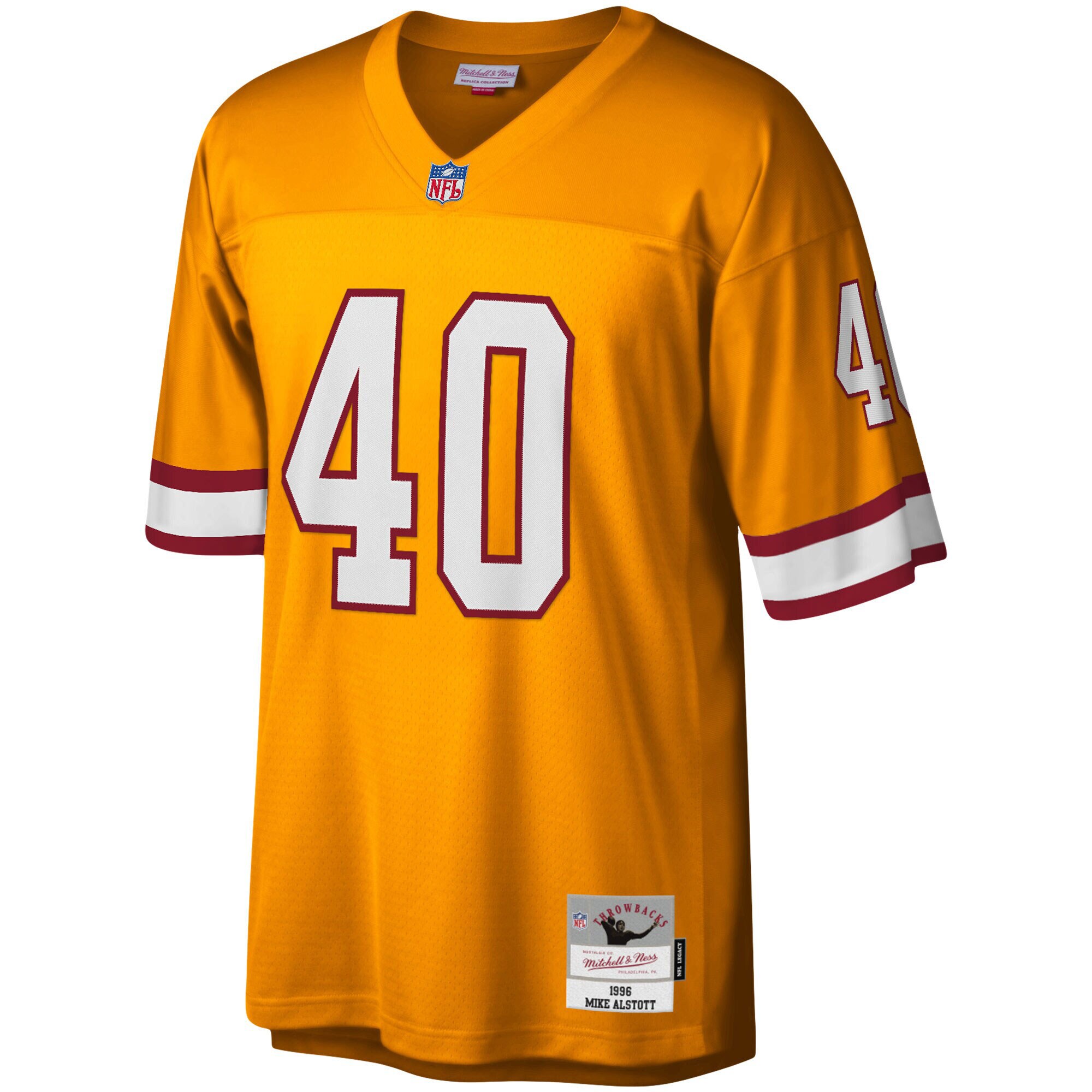 Mike Alstott Tampa Bay Buccaneers  Big & Tall 1996 Retired Player Replica Jersey - Orange