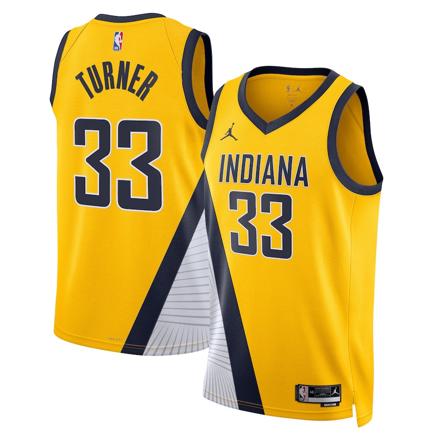Unisex Indiana Pacers Myles Turner  Gold Swingman Jersey - Statement Edition
