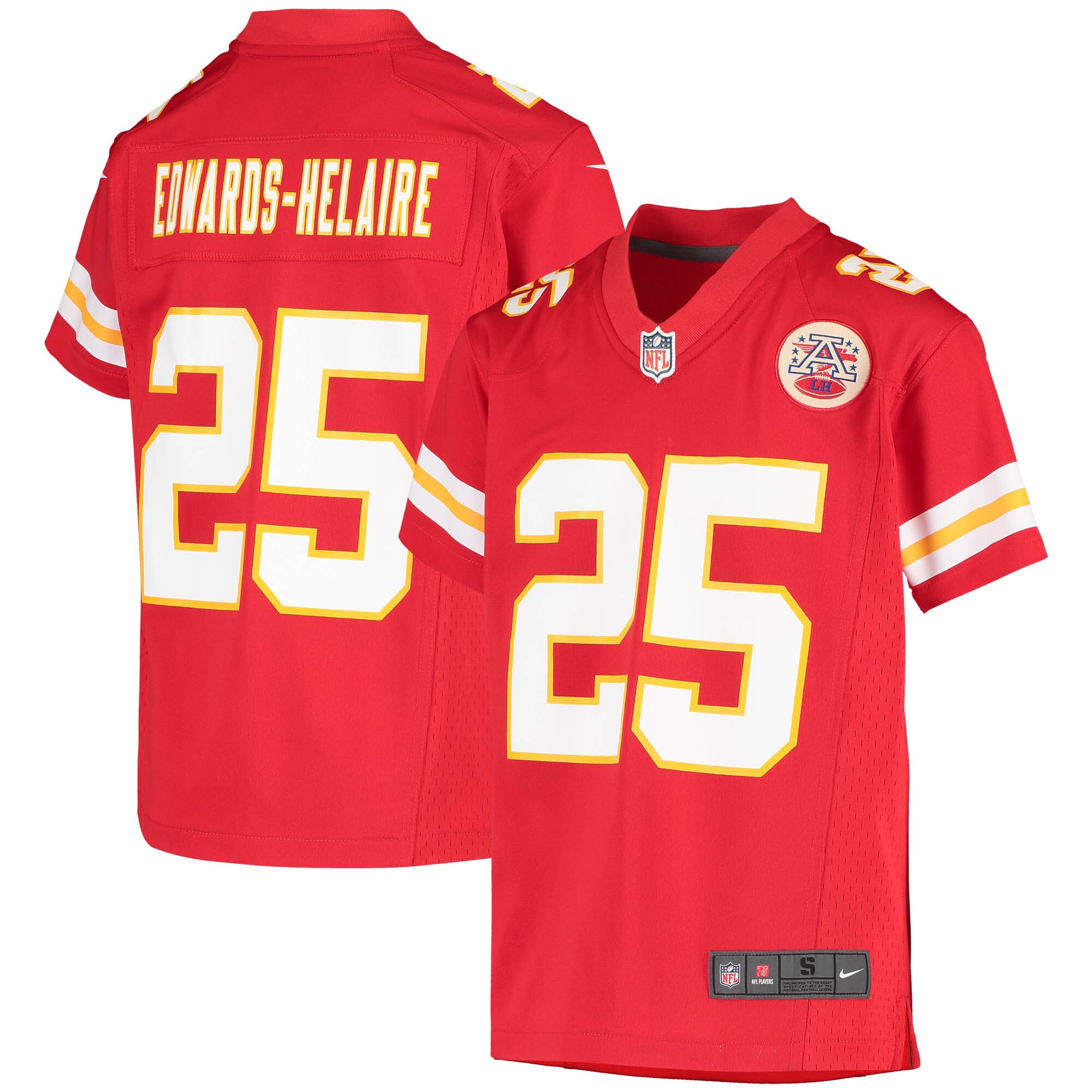 Clyde Edwards-Helaire Kansas City Chiefs  Youth Team Game Jersey - Red