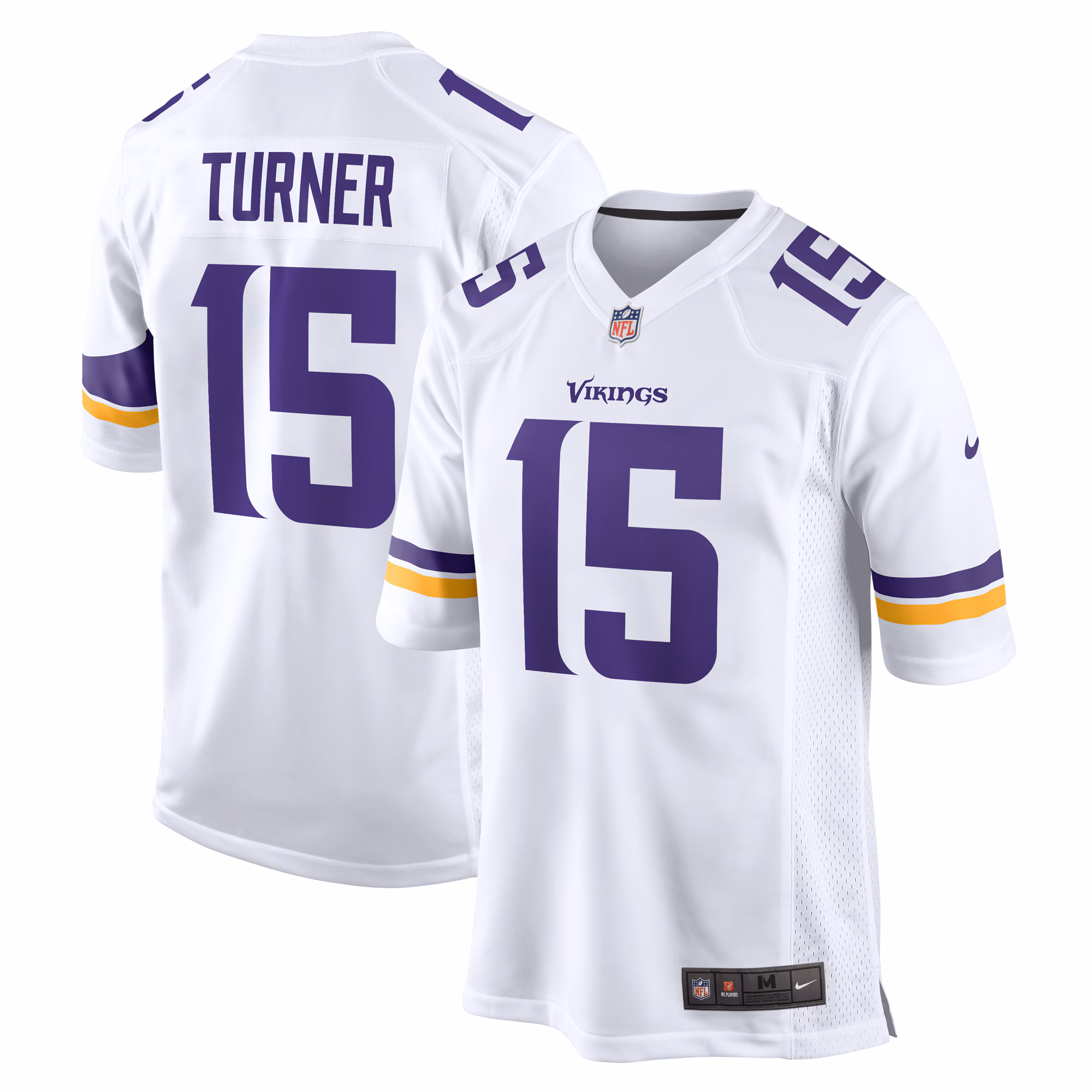 Dallas Turner Minnesota Vikings Game Jersey -  White