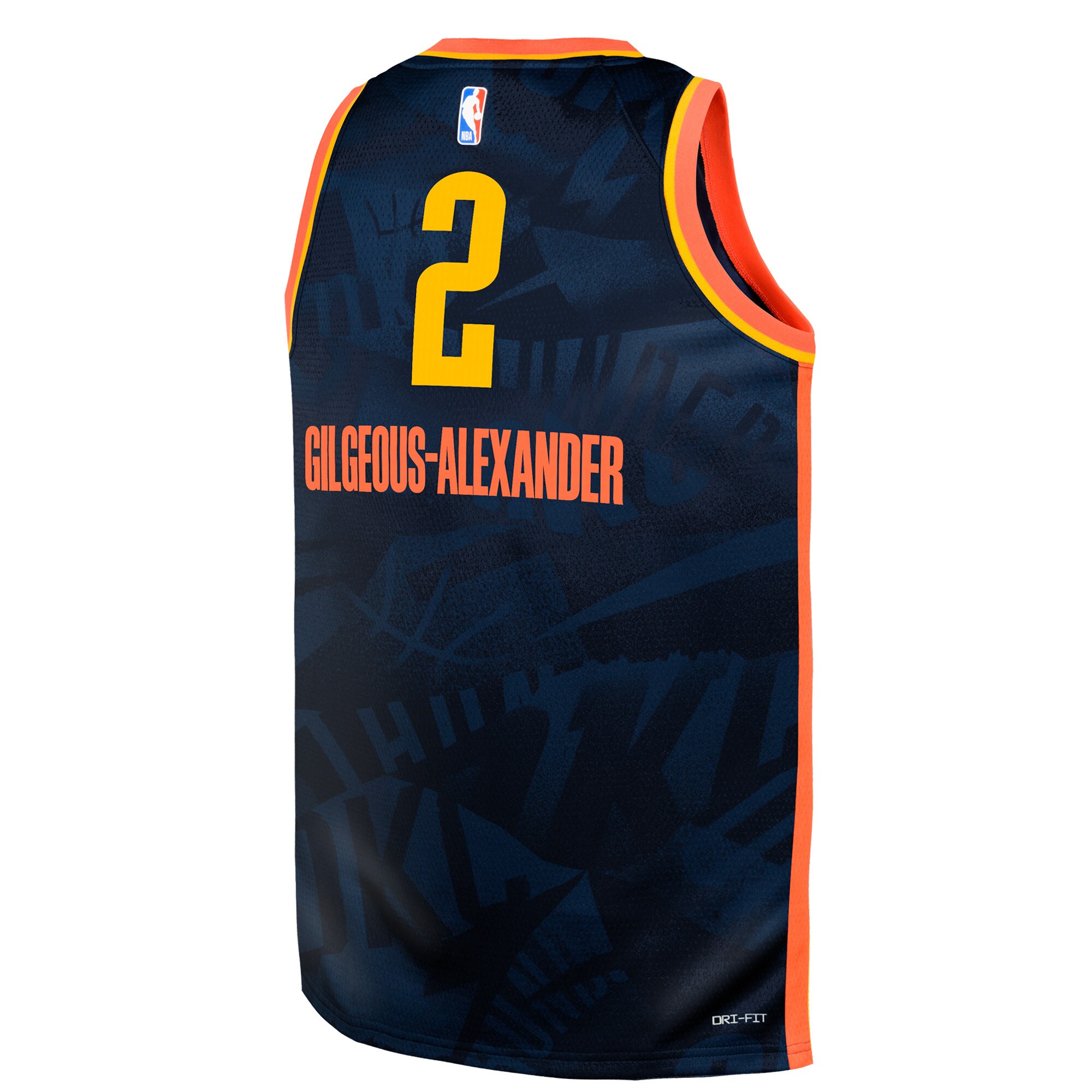 Youth Oklahoma City Thunder Shai Gilgeous-Alexander  Navy 2023/24 Swingman Replica Jersey - City Edition