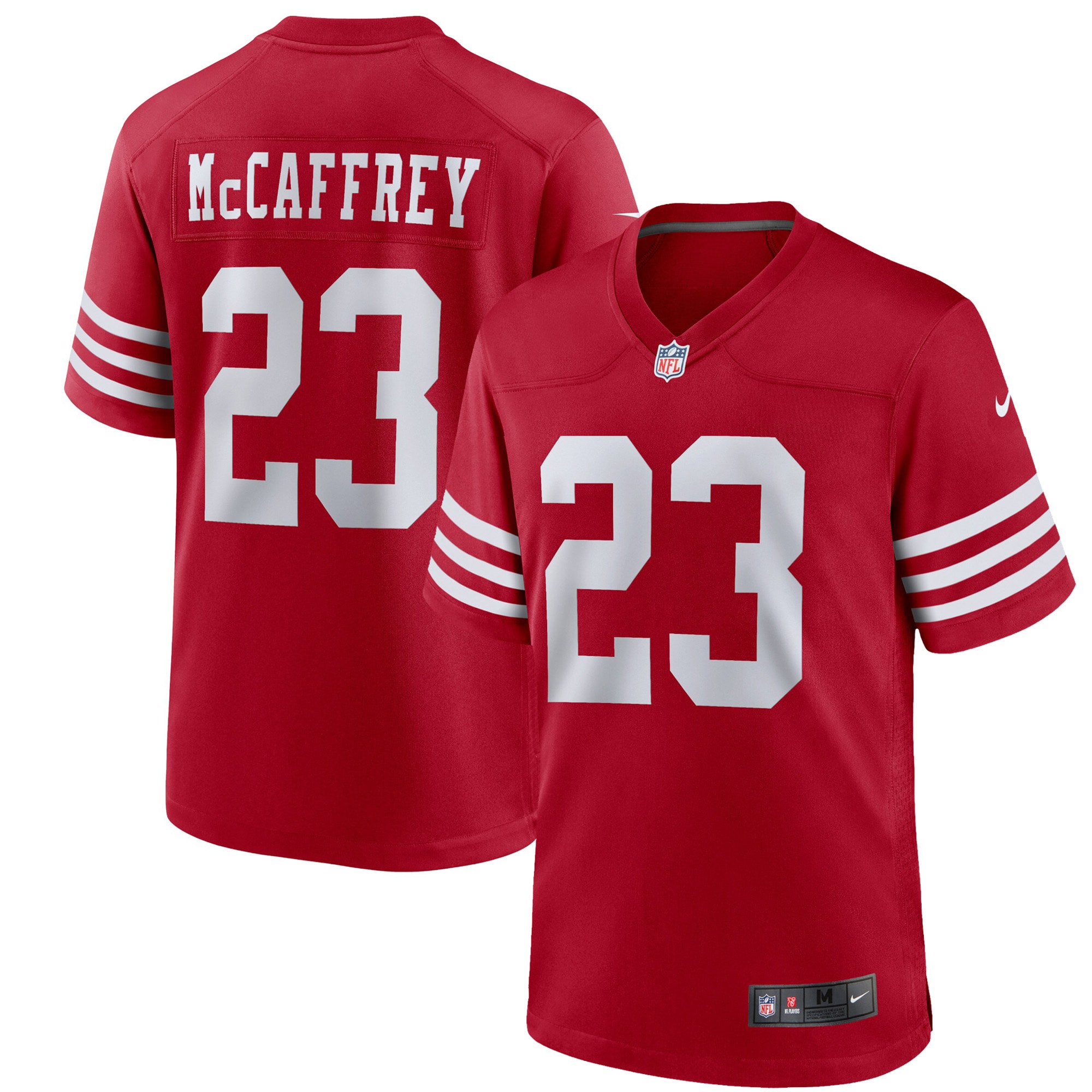 Christian McCaffrey San Francisco 49ers  Youth Game Jersey - Scarlet
