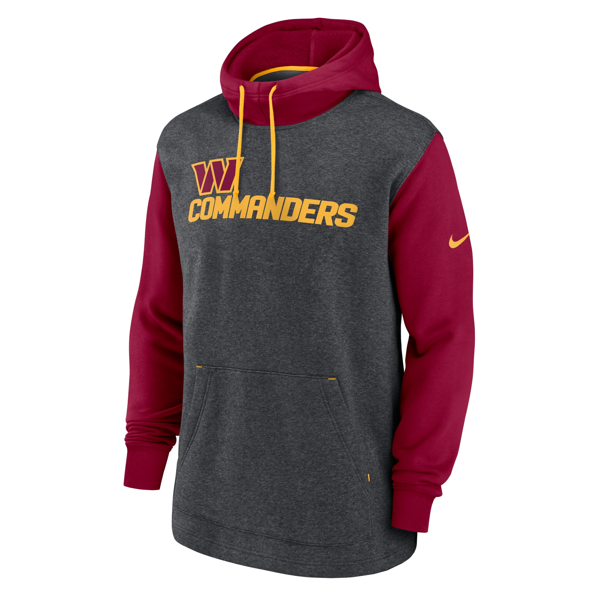 Washington Commanders Surrey Legacy Pullover Hoodie - Heathered Charcoal/Burgundy