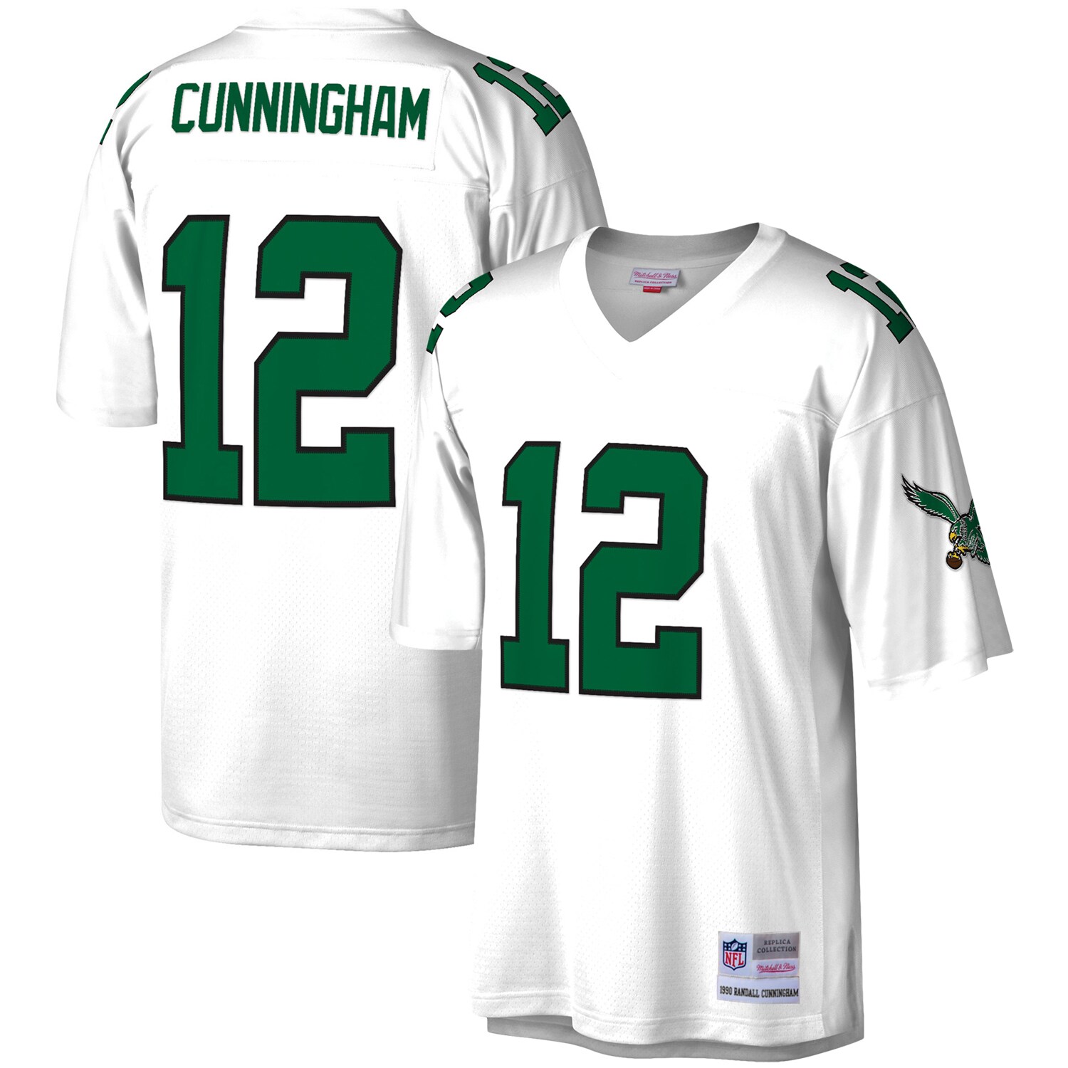 Randall Cunningham Philadelphia Eagles #12 Legacy Replica Jersey - White