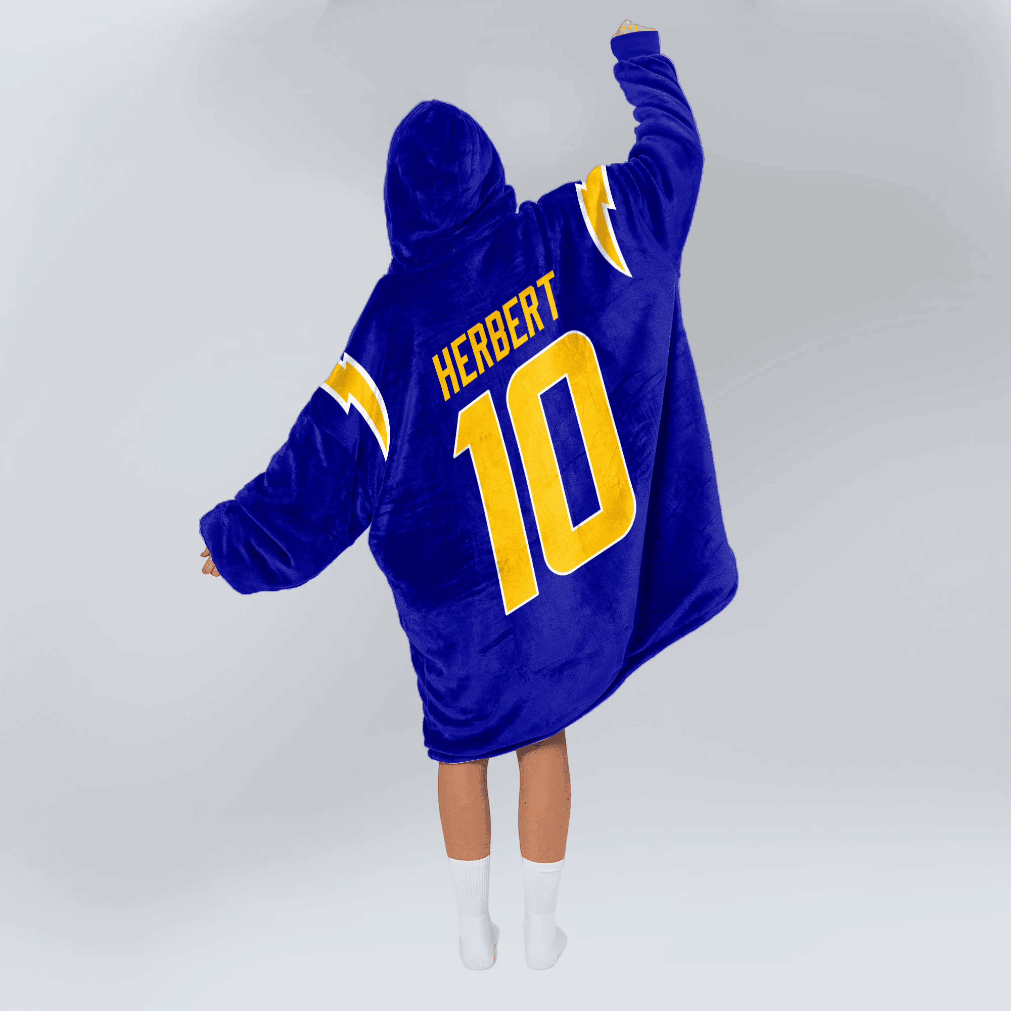Adult 10 Los Angeles Football Unisex Blanket Hoodie