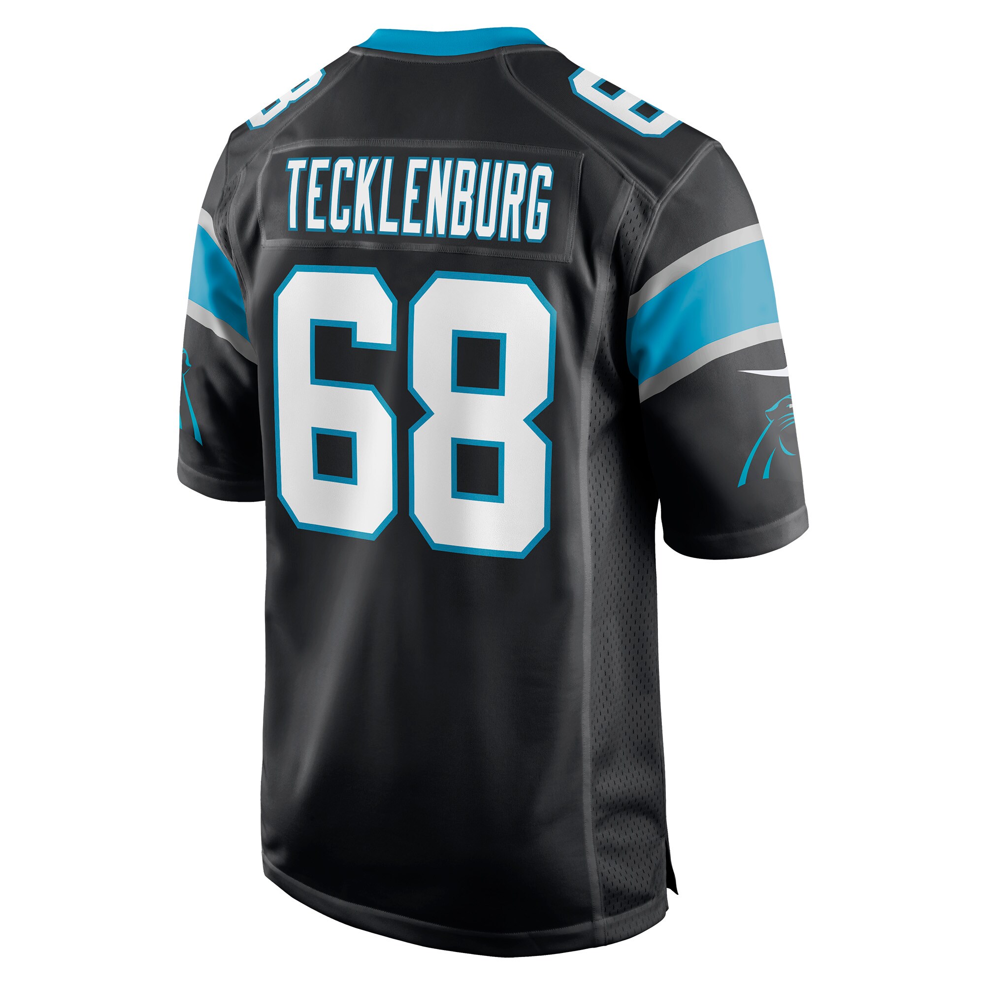 Sam Tecklenburg Carolina Panthers  Player Game Jersey - Black