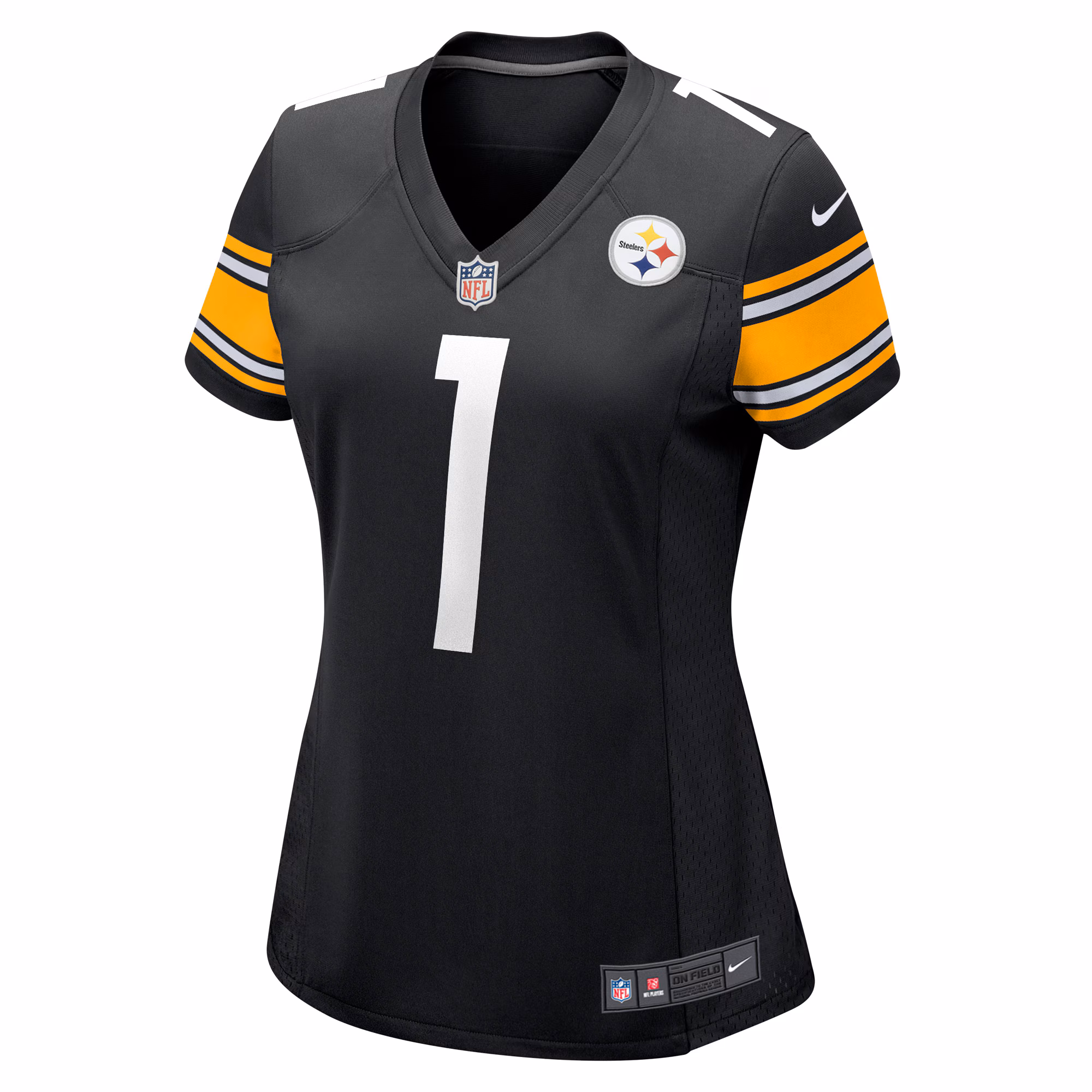 Number 1 Bride Pittsburgh Steelers Women's Game Jersey - Black