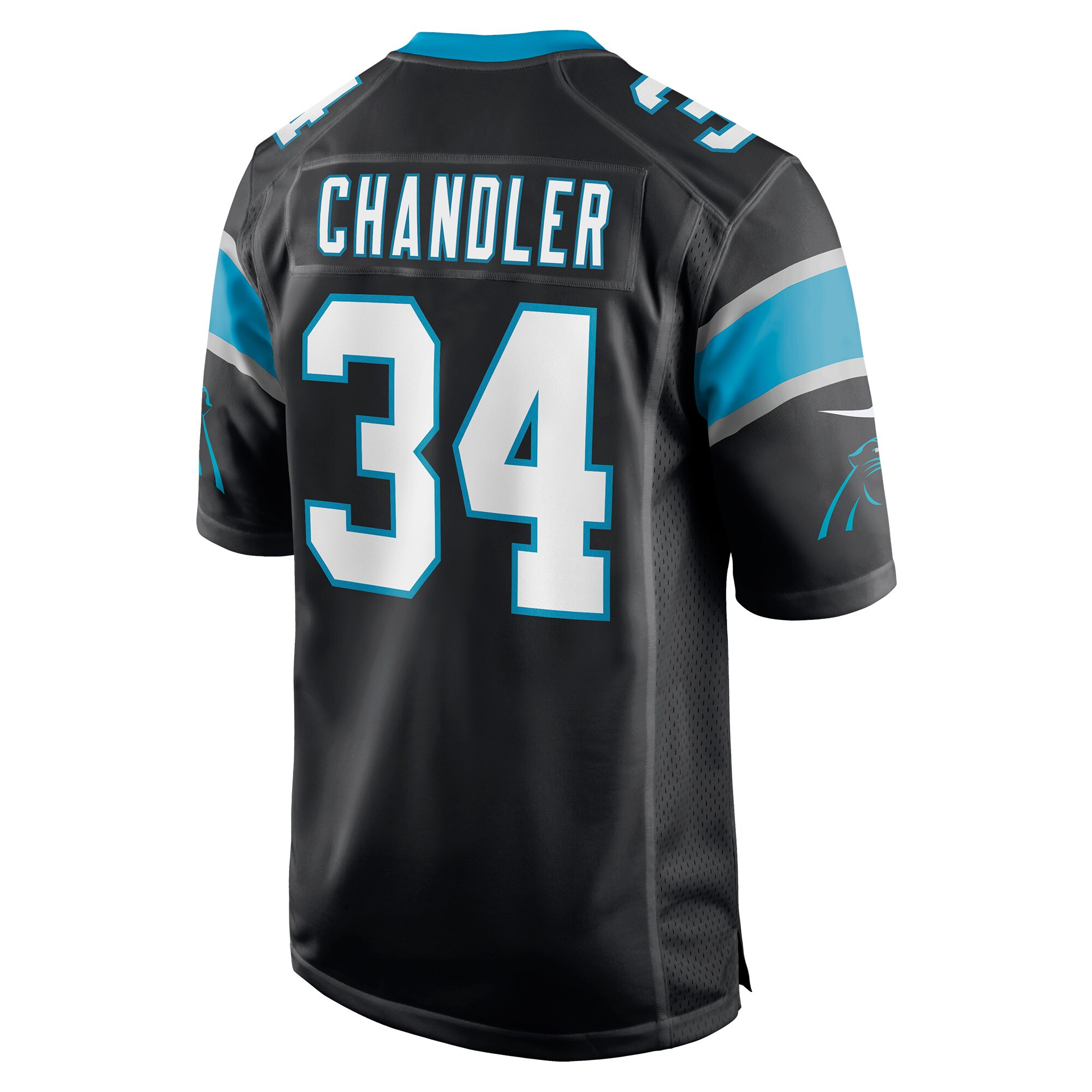 Sean Chandler Carolina Panthers  Game Jersey - Black