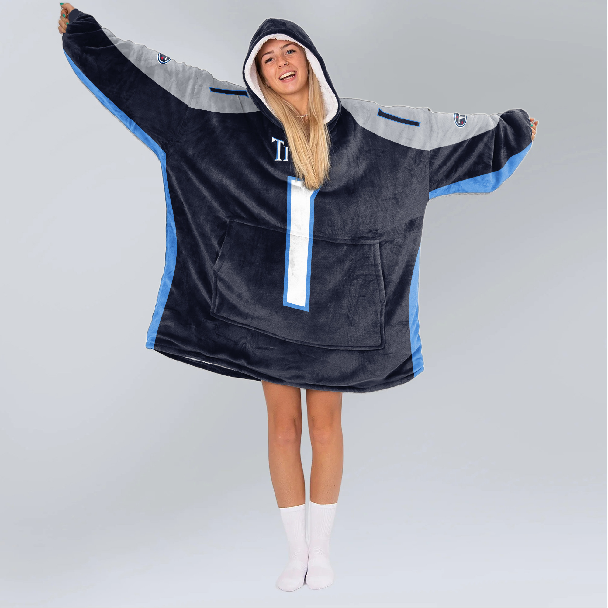 Adult C.W 1 Tennessee Football Unisex Blanket Hoodie