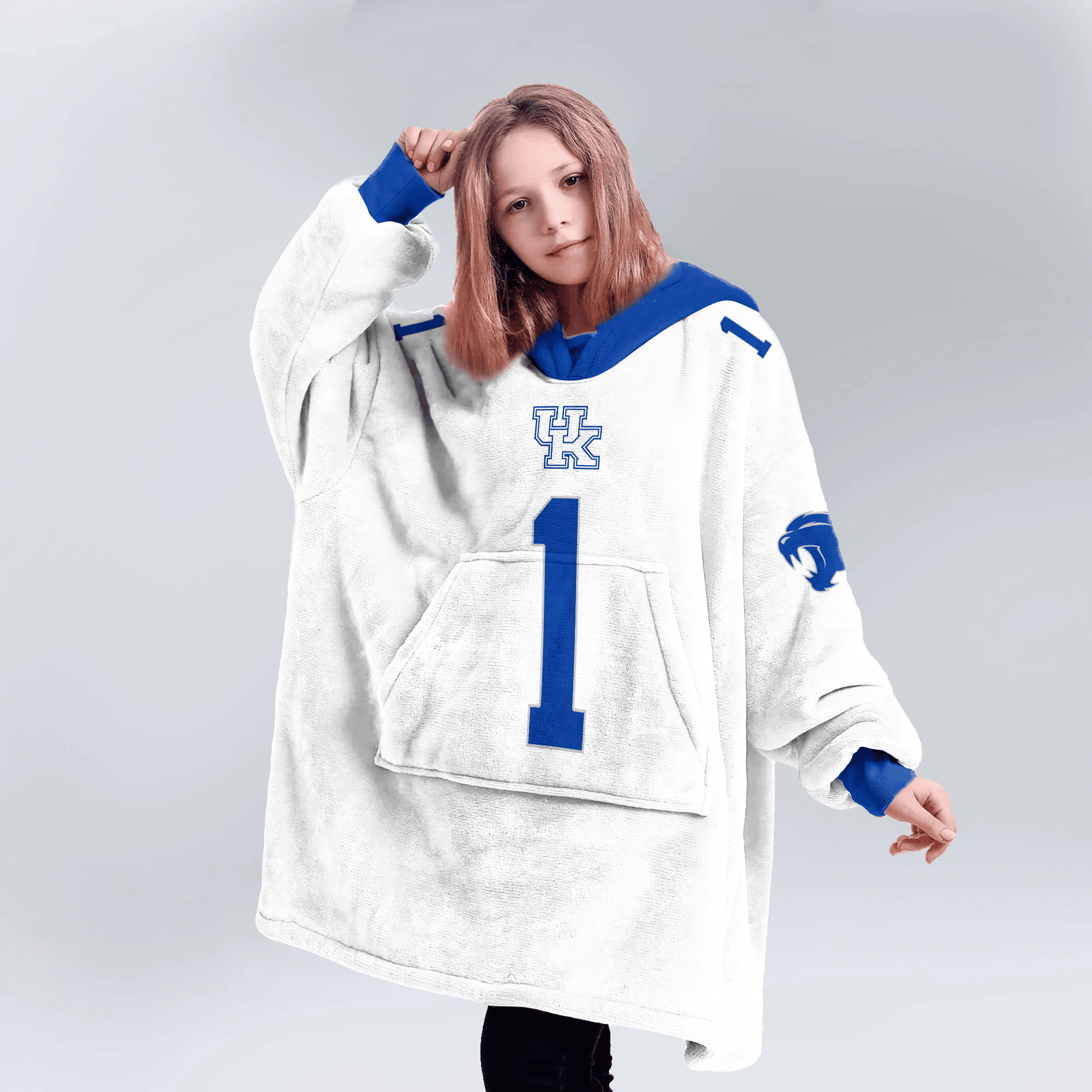 Kid #1 Kentucky Football Unisex Blanket Hoodie