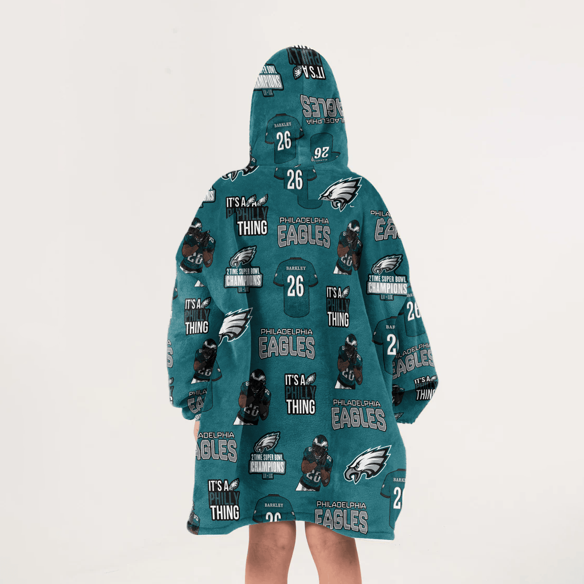 S.B 26 Philadelphia Football Unisex Blanket Hoodie