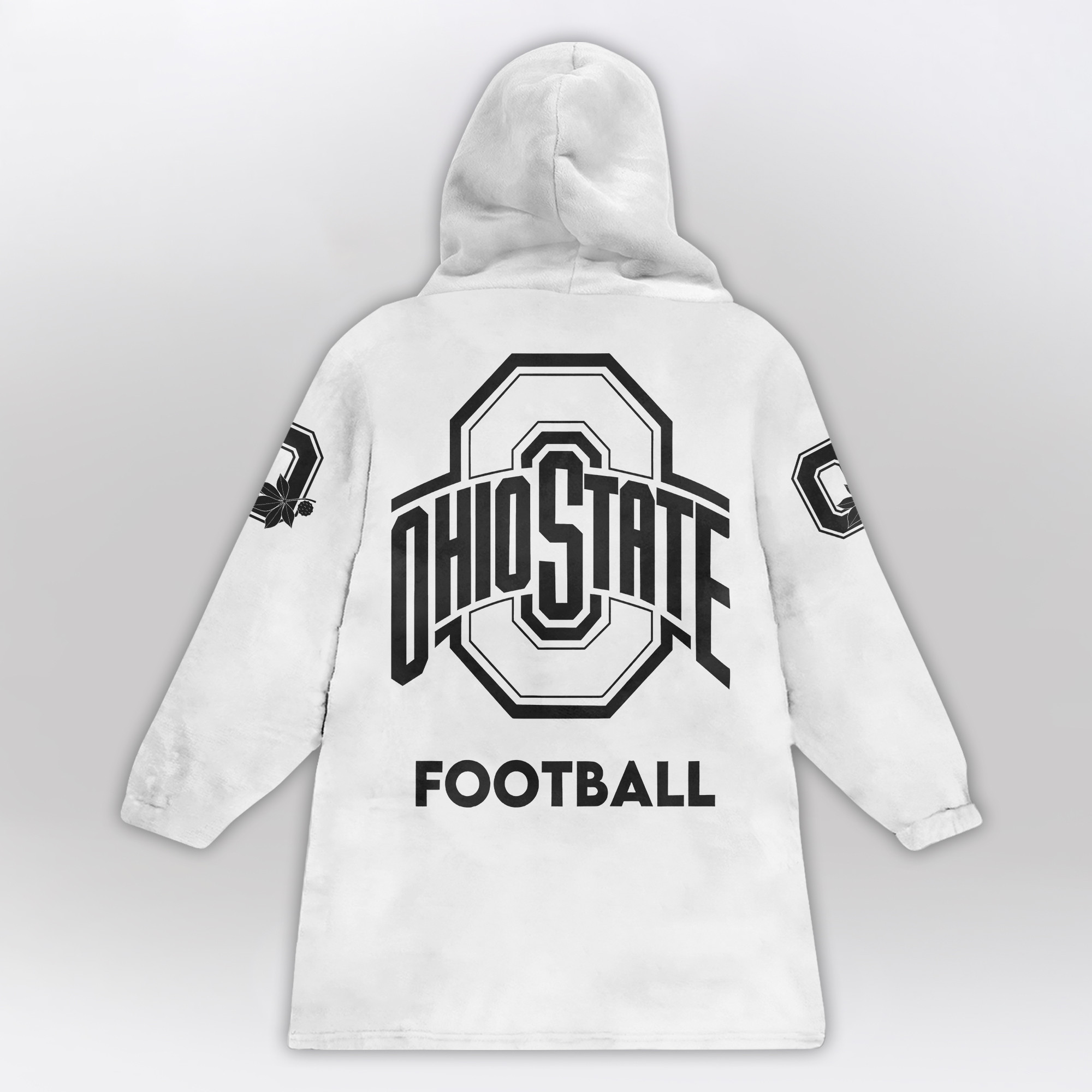 Adult Ohio State Football Unisex Blanket Hoodie
