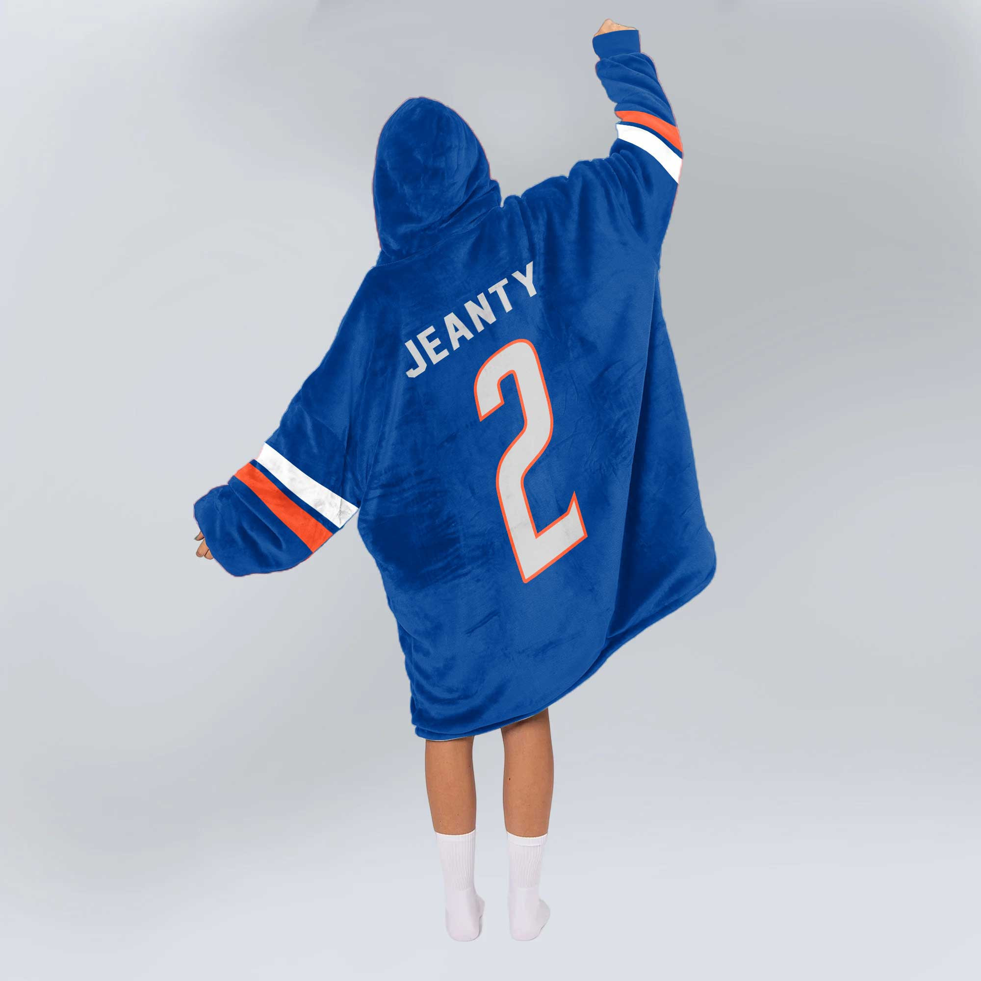 Adult 2 Boise State Football Unisex Blanket Hoodie