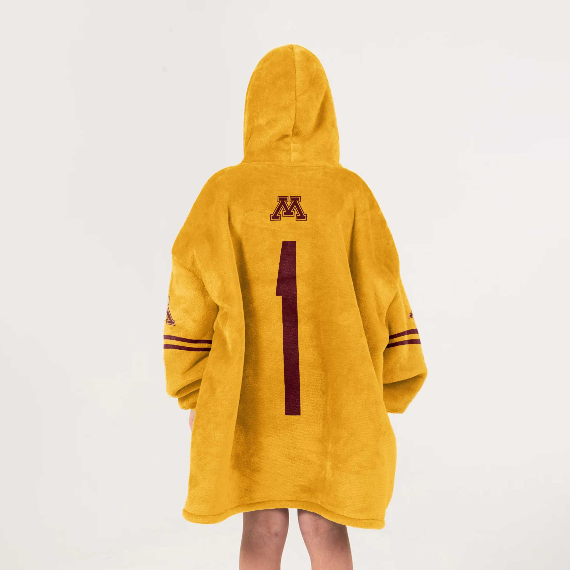 Kid 1 Minnesota Football Unisex Blanket Hoodie