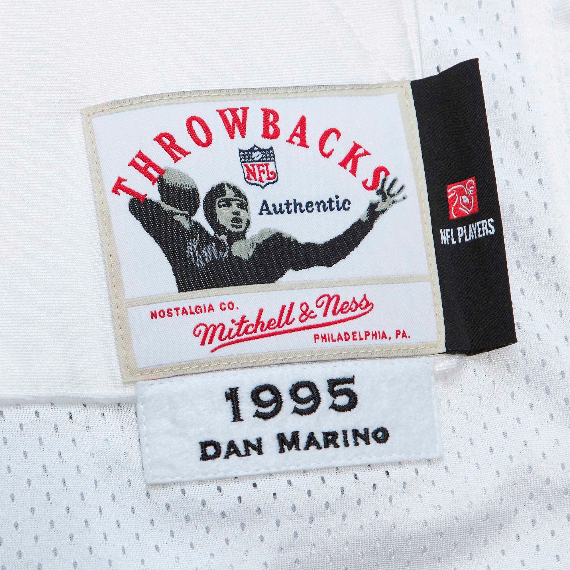 Dan Marino Miami Dolphins 1995 Authentic Throwback Retired Player Pocket Jersey - White