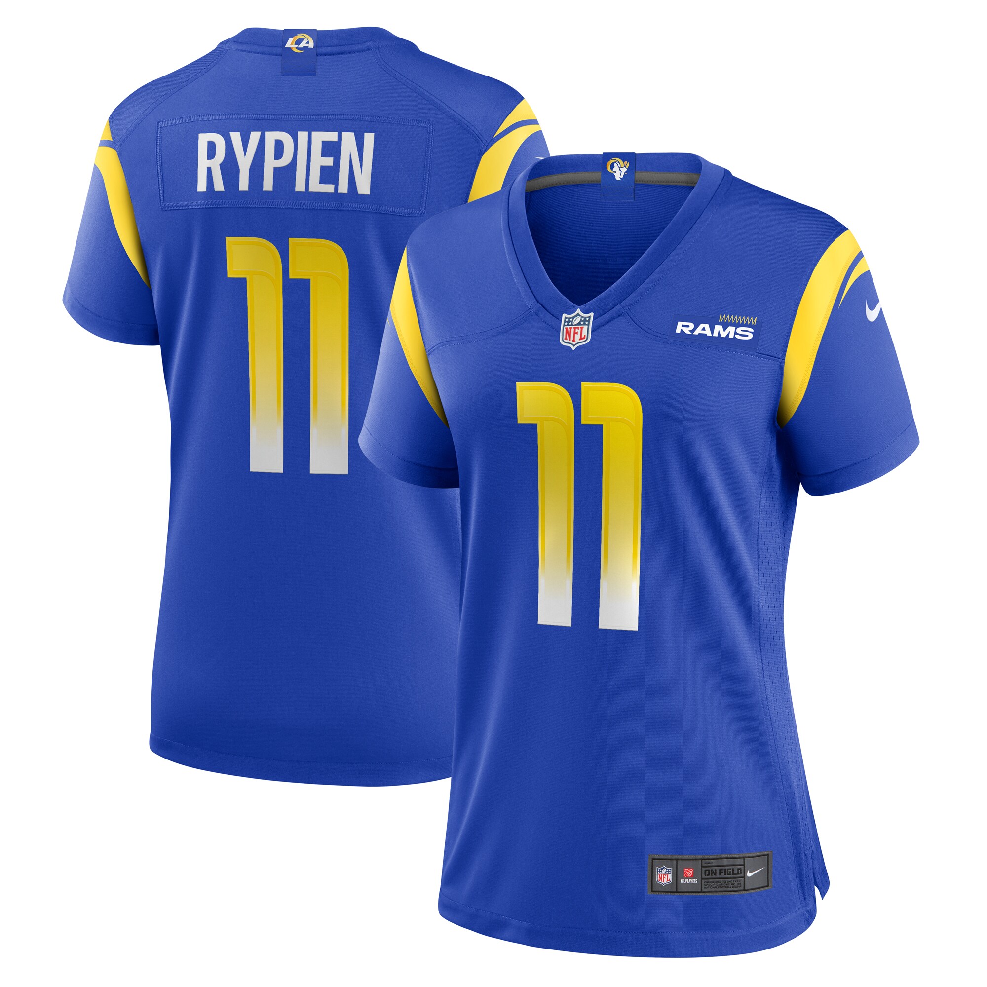 Brett Rypien Los Angeles Rams  Women's Home Game Jersey - Royal