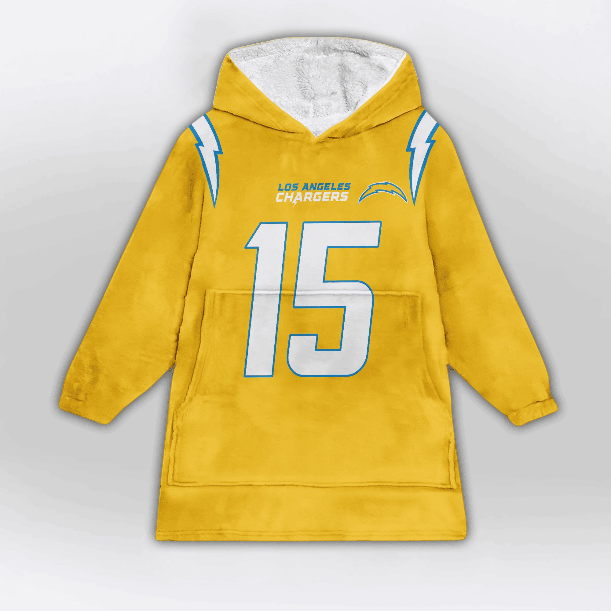 Kid 15 Los Angeles C Football Unisex Blanket Hoodie