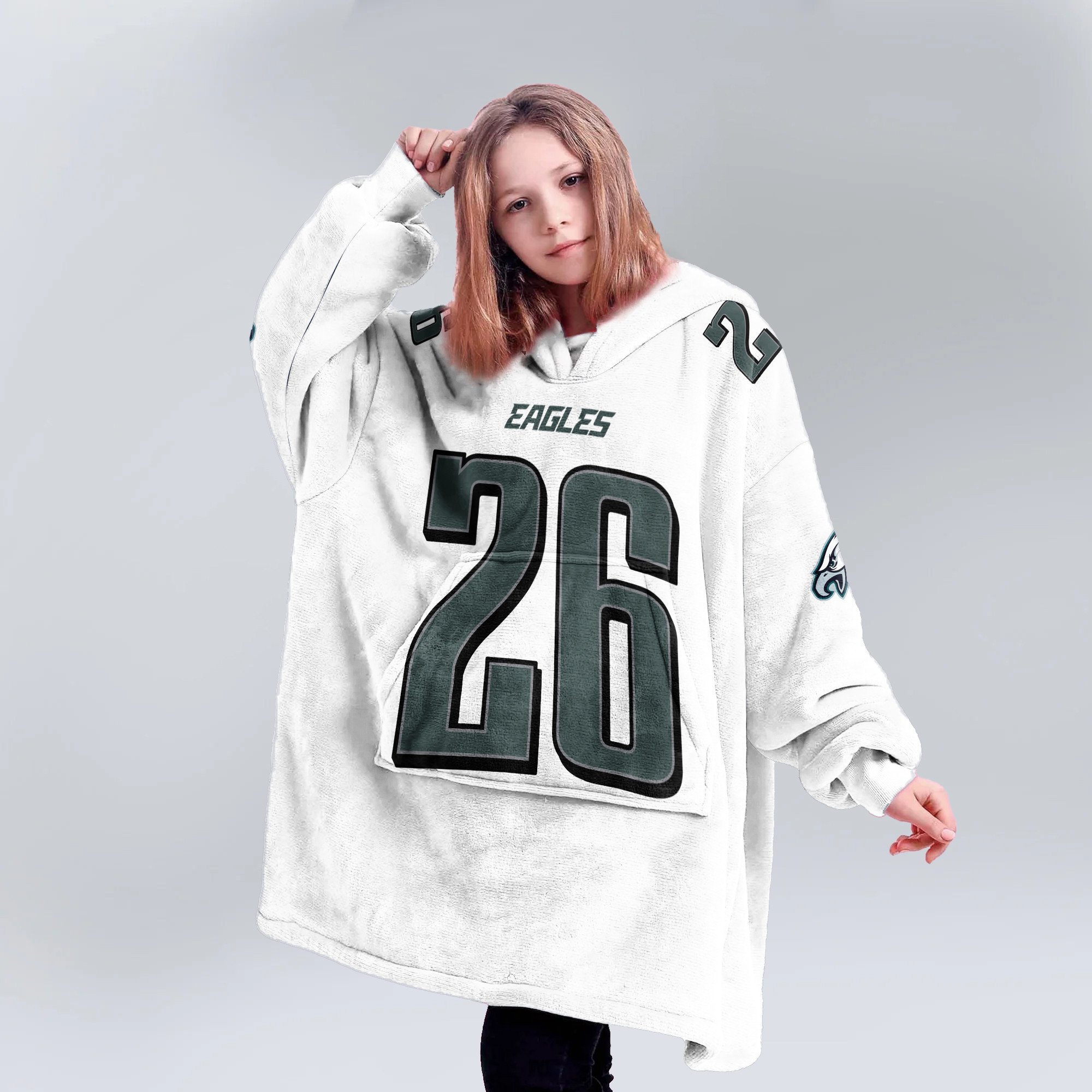 Adult S.B 26 Philadelphia Football Unisex Blanket Hoodie