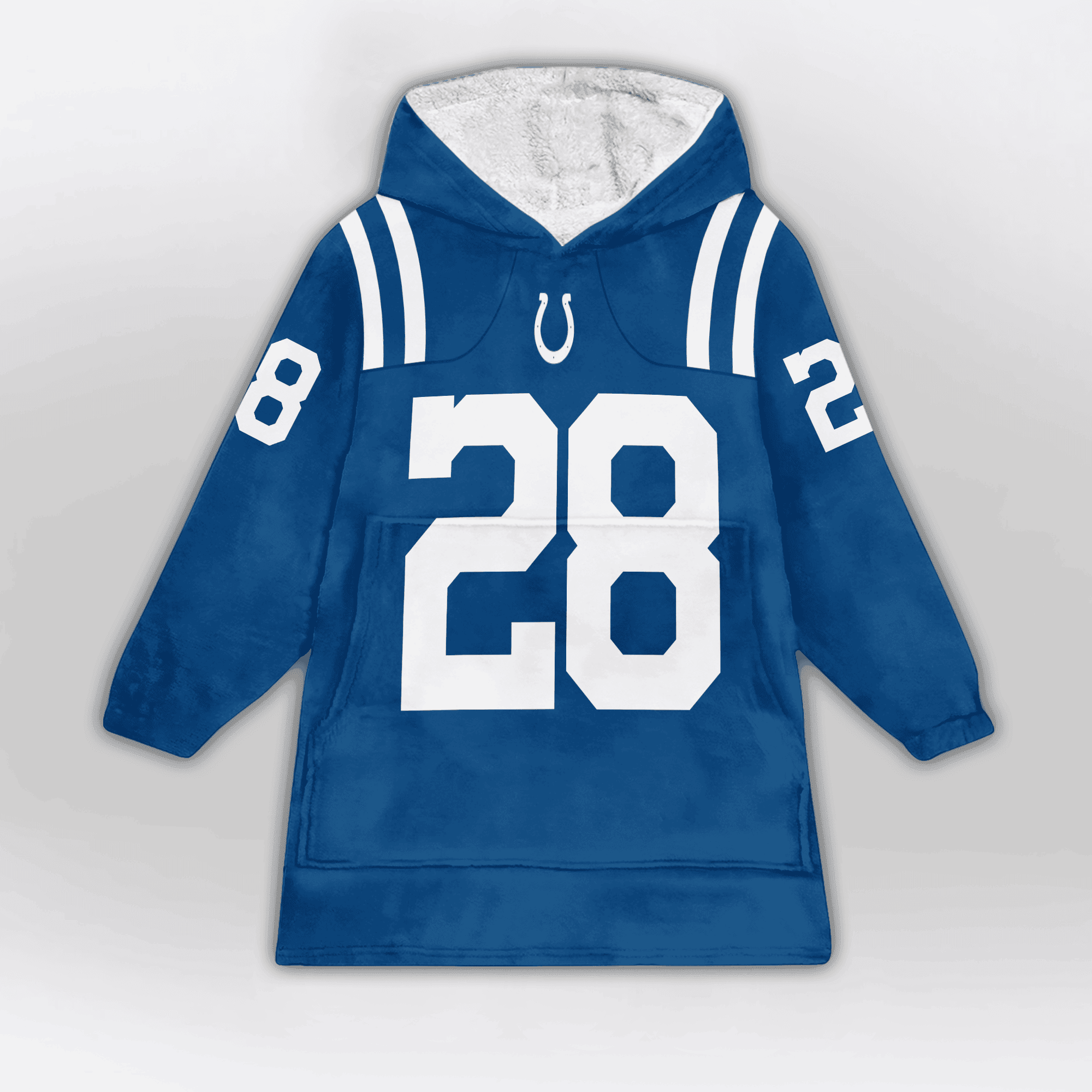 Kid 28 Indianapolis Football Unisex Blanket Hoodie