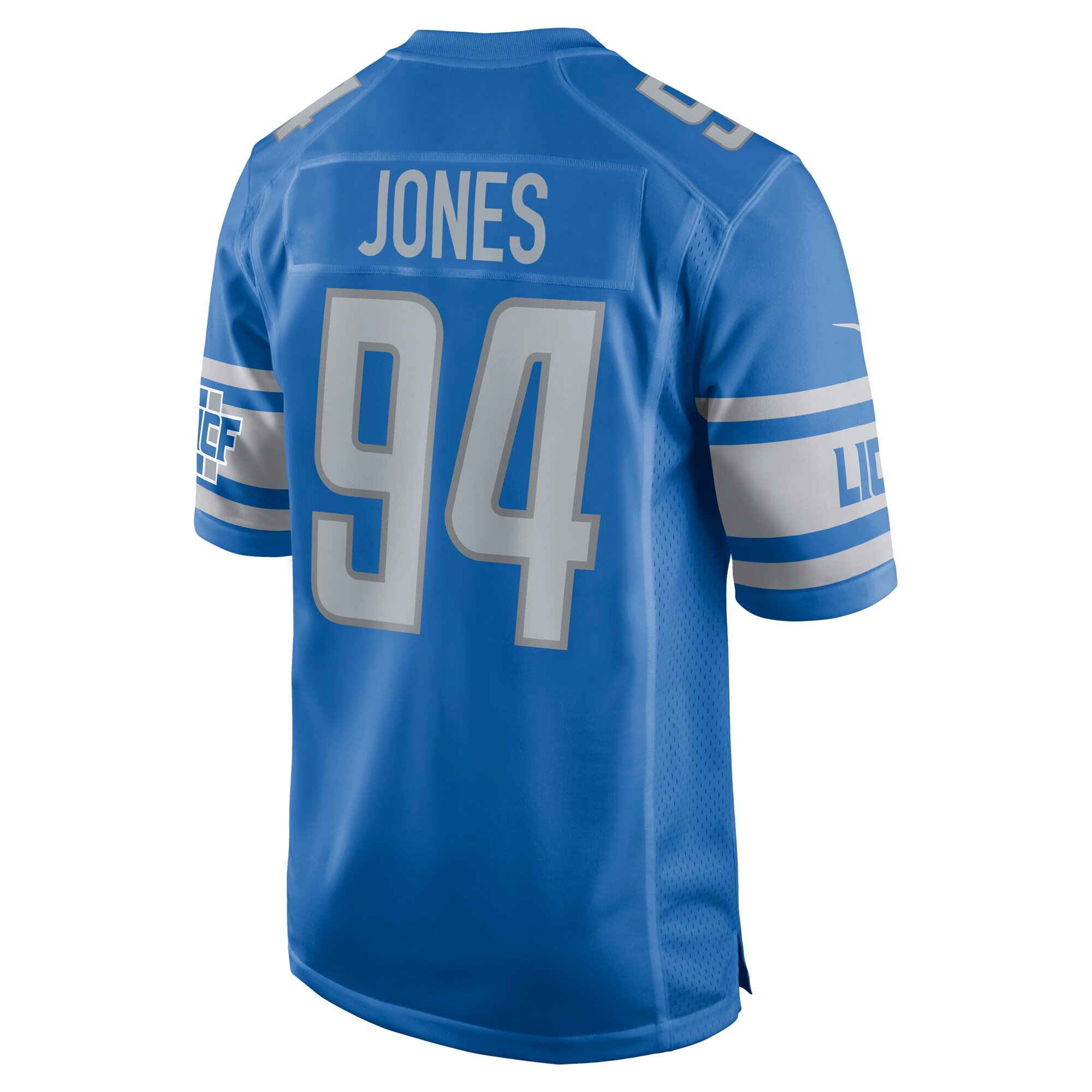Benito Jones Detroit Lions  Home Game Player Jersey - Blue