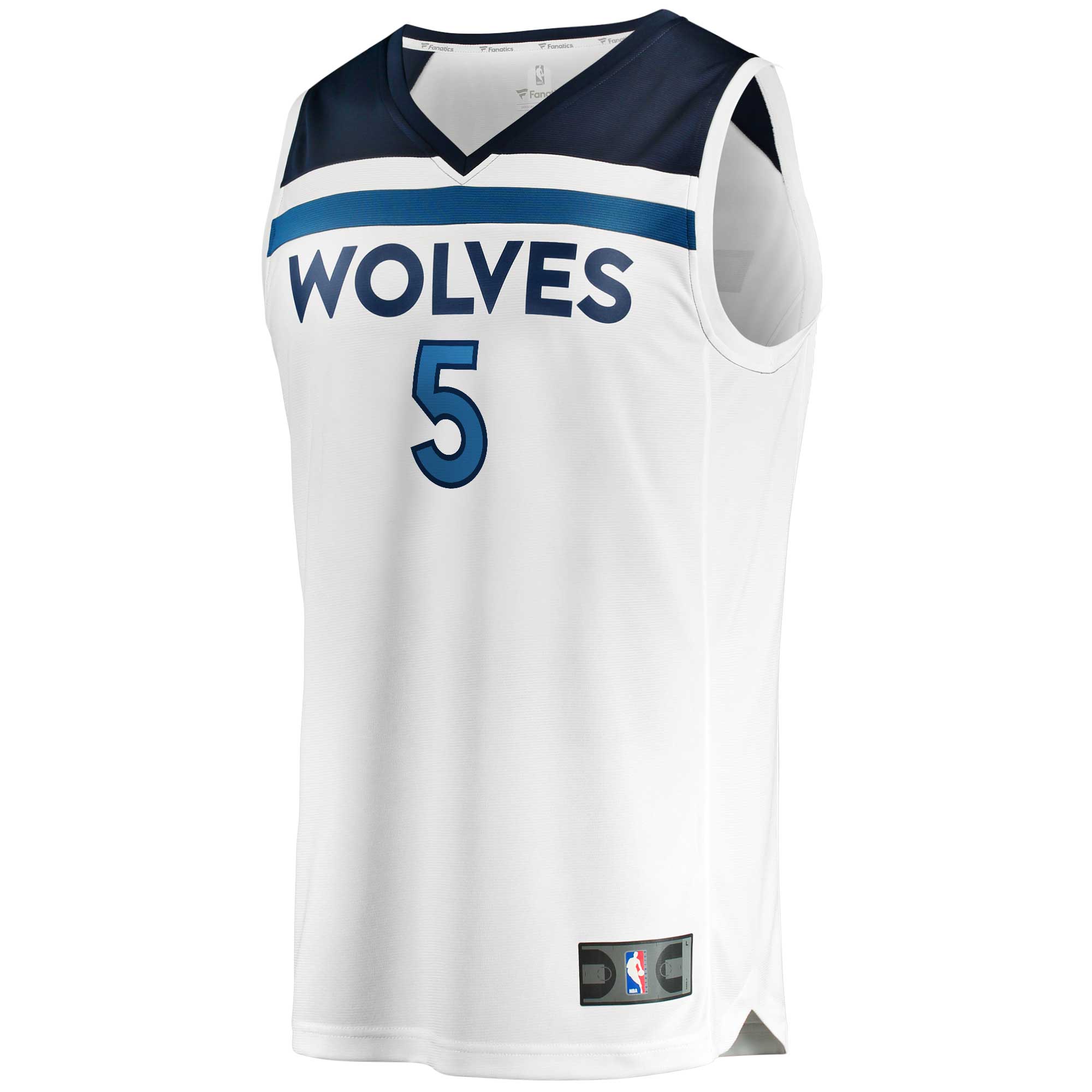 Anthony Edwards Minnesota Timberwolves  2022/23 Fast Break Replica Jersey - Association Edition - White