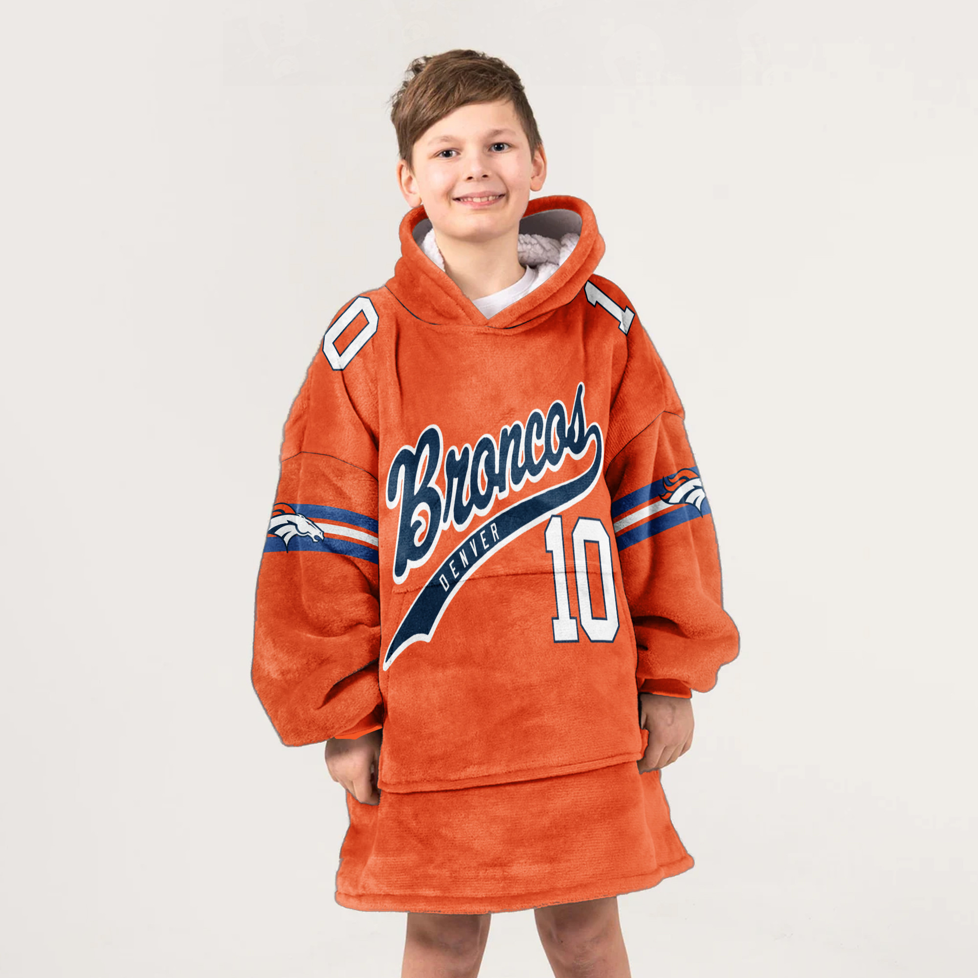 Kid B.N 10 Denver Football Unisex Blanket Hoodie