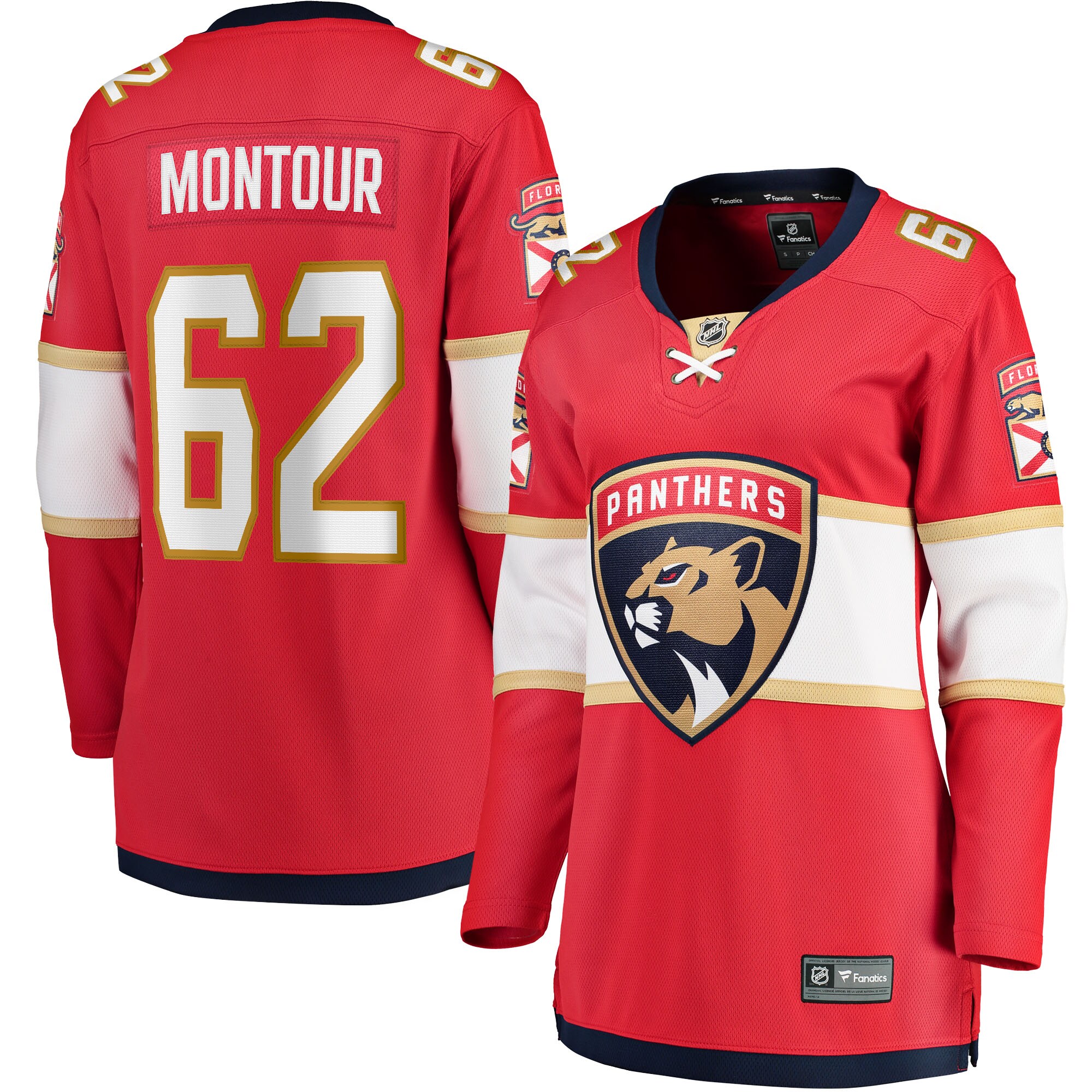 Brandon Montour Florida Panthers Women's Home Breakaway Player Jersey - Red