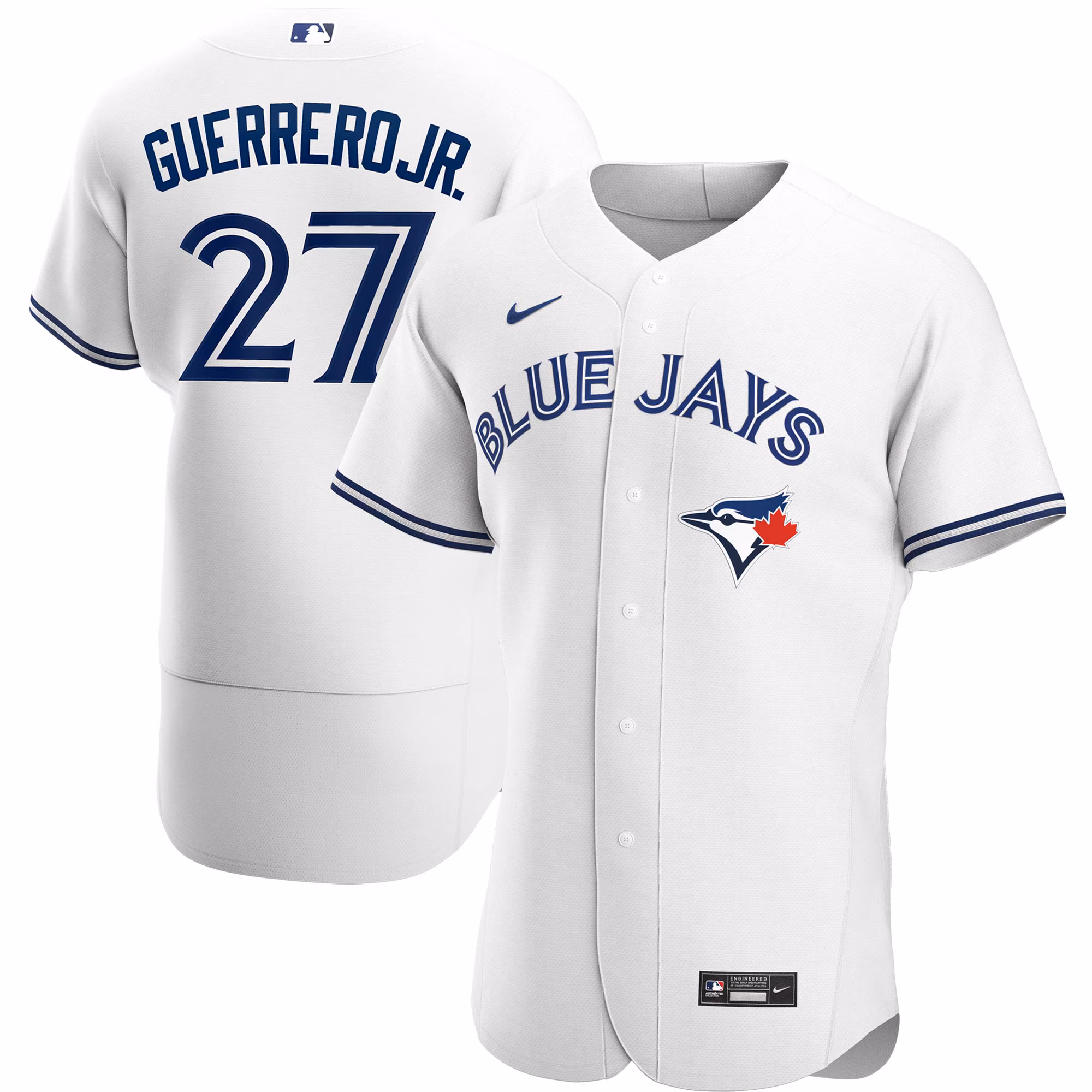 Vladimir Guerrero Jr. #27 Toronto Blue Jays Home Authentic Player Jersey - White