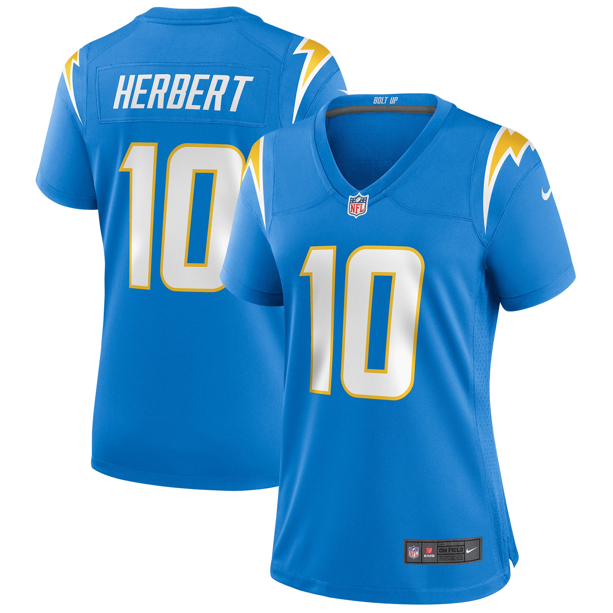 Justin Herbert Los Angeles Chargers Women's Game Jersey - Powder Blue