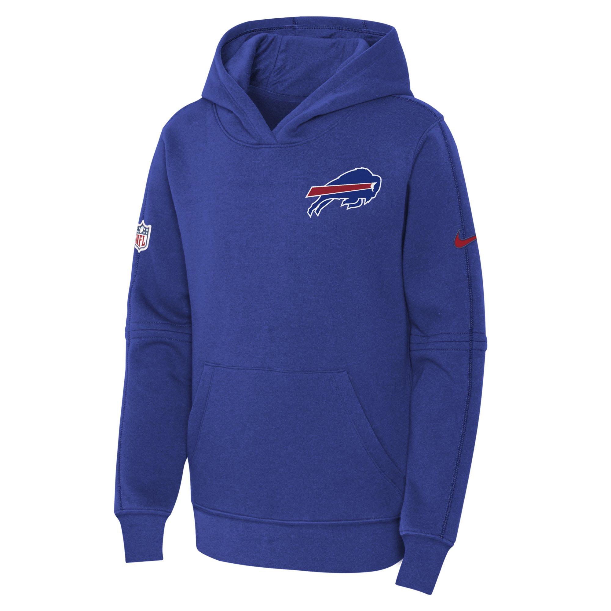 Buffalo Bills  Youth 2023 Sideline Club Fleece Pullover Hoodie - Royal